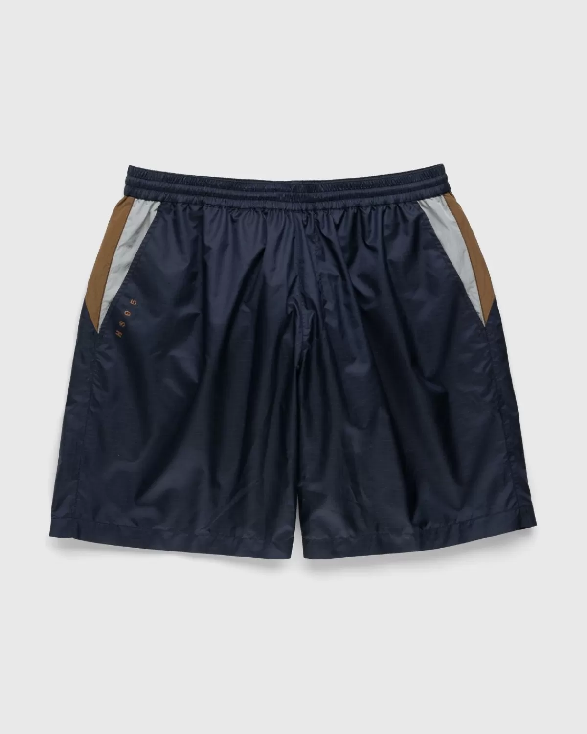 Korte Broek^Highsnobiety Mix Paneel Nylon Short Marineblauw/Bruin