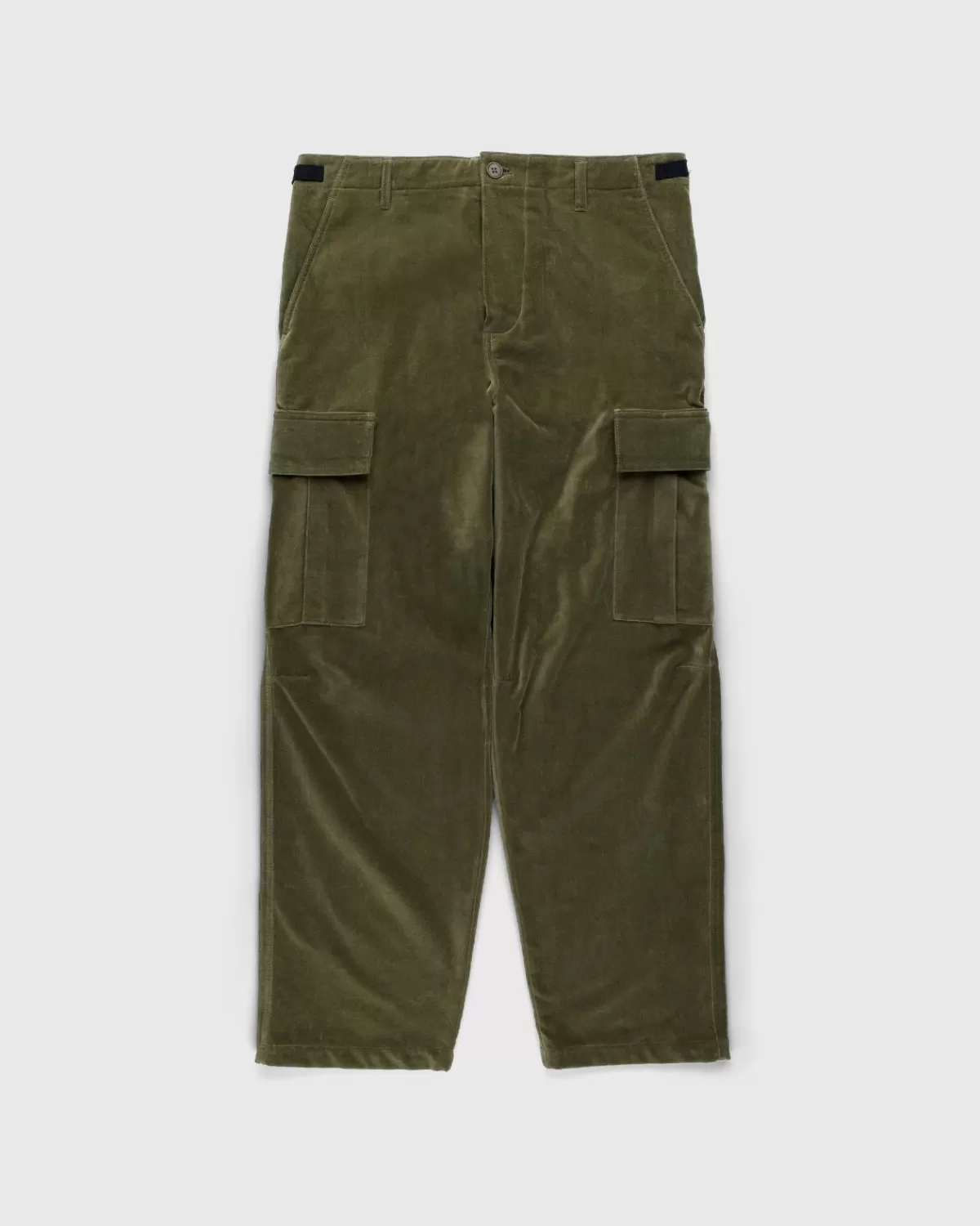 Broek^Highsnobiety Moleskin Cargobroek Olijfgroen