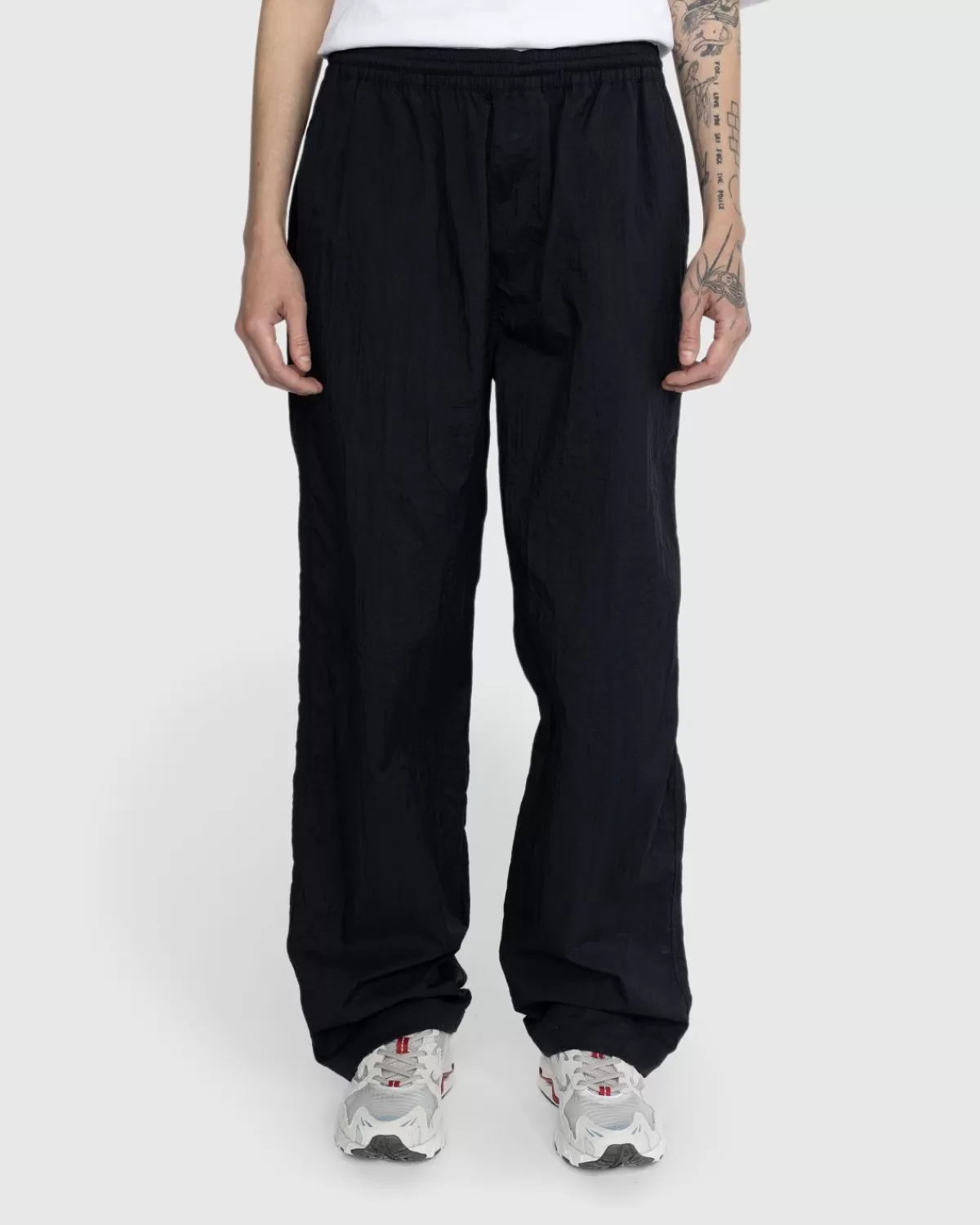 Broek^Highsnobiety Textuur Nylon Broek Zwart