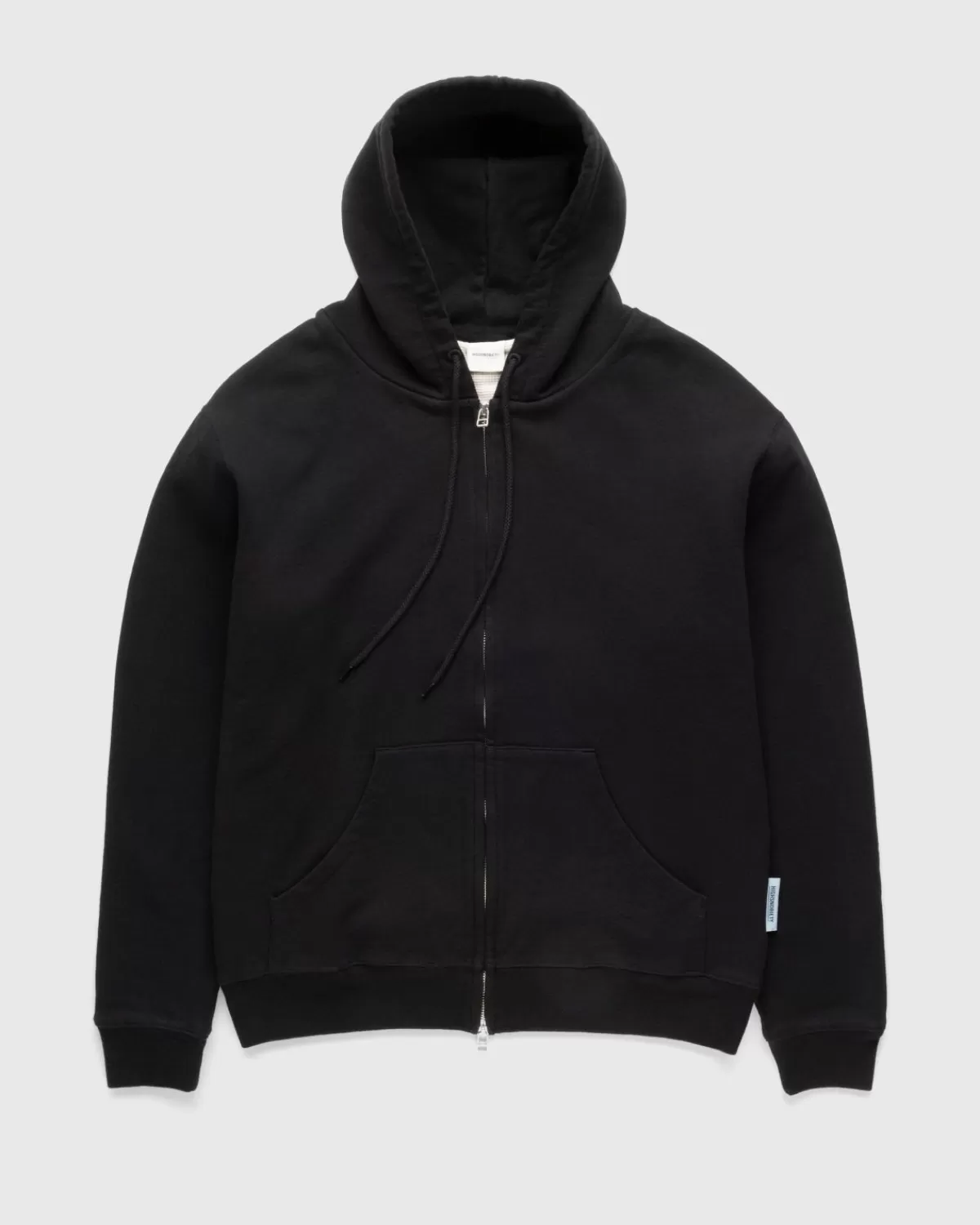 Highsnobiety Thermal Zip Fleece Hoodie Zwart Flash Sale