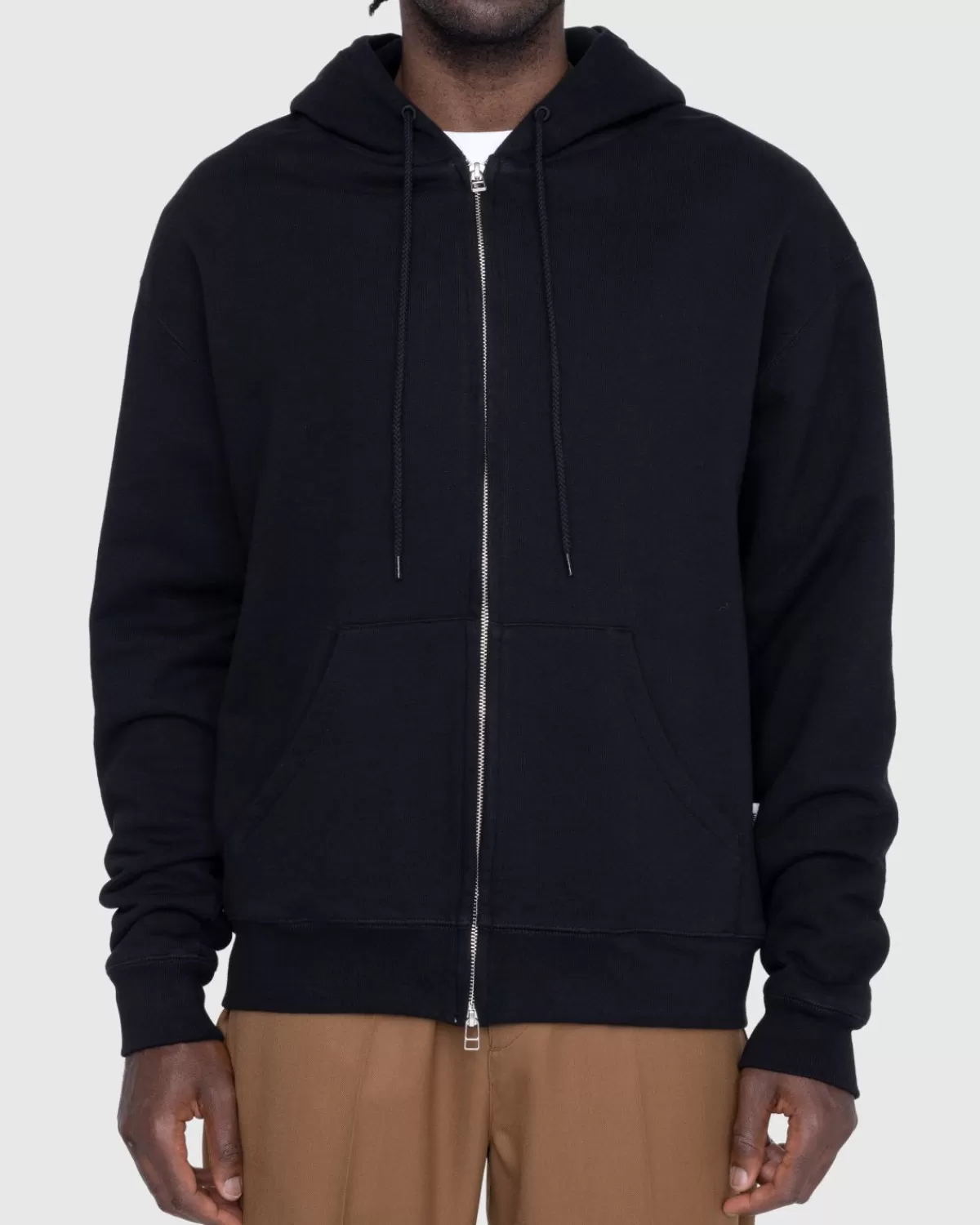 Highsnobiety Thermal Zip Fleece Hoodie Zwart Flash Sale