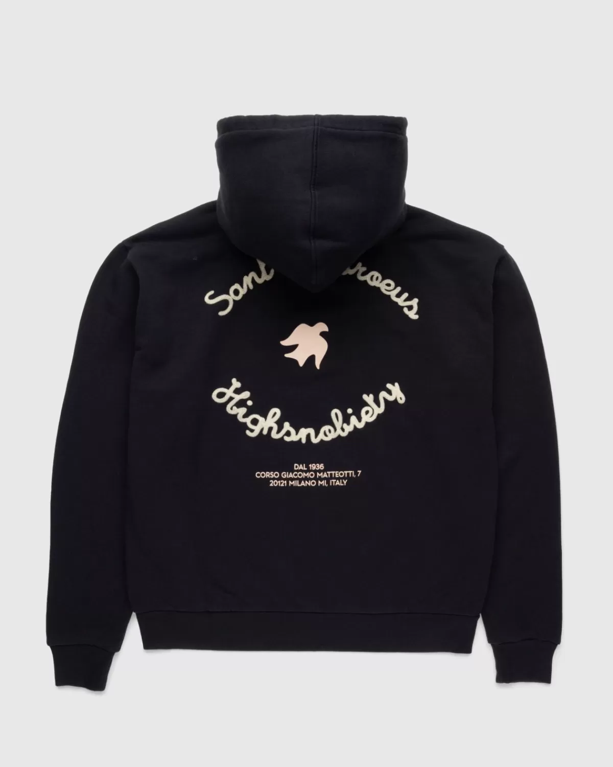 Highsnobiety X Sant Ambroeus Hoodie Zwart Cheap