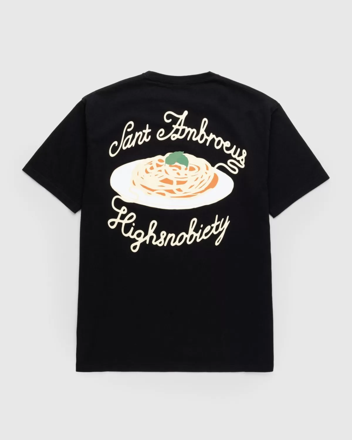 Highsnobiety X Sant Ambroeus T-Shirt Zwart Sale