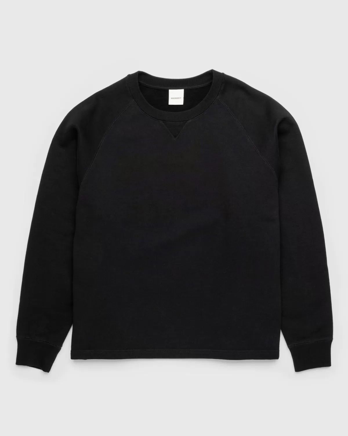 Highsnobiety Zware Fleece Crew Zwart Best Sale