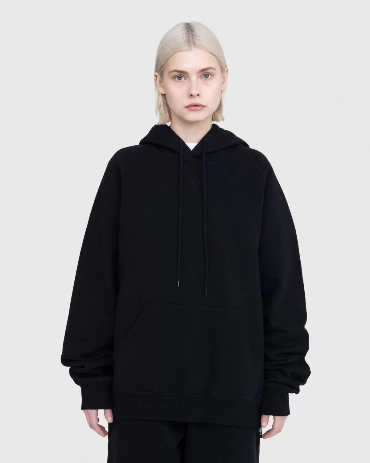 Highsnobiety Zware Fleece Hoodie Zwart Hot