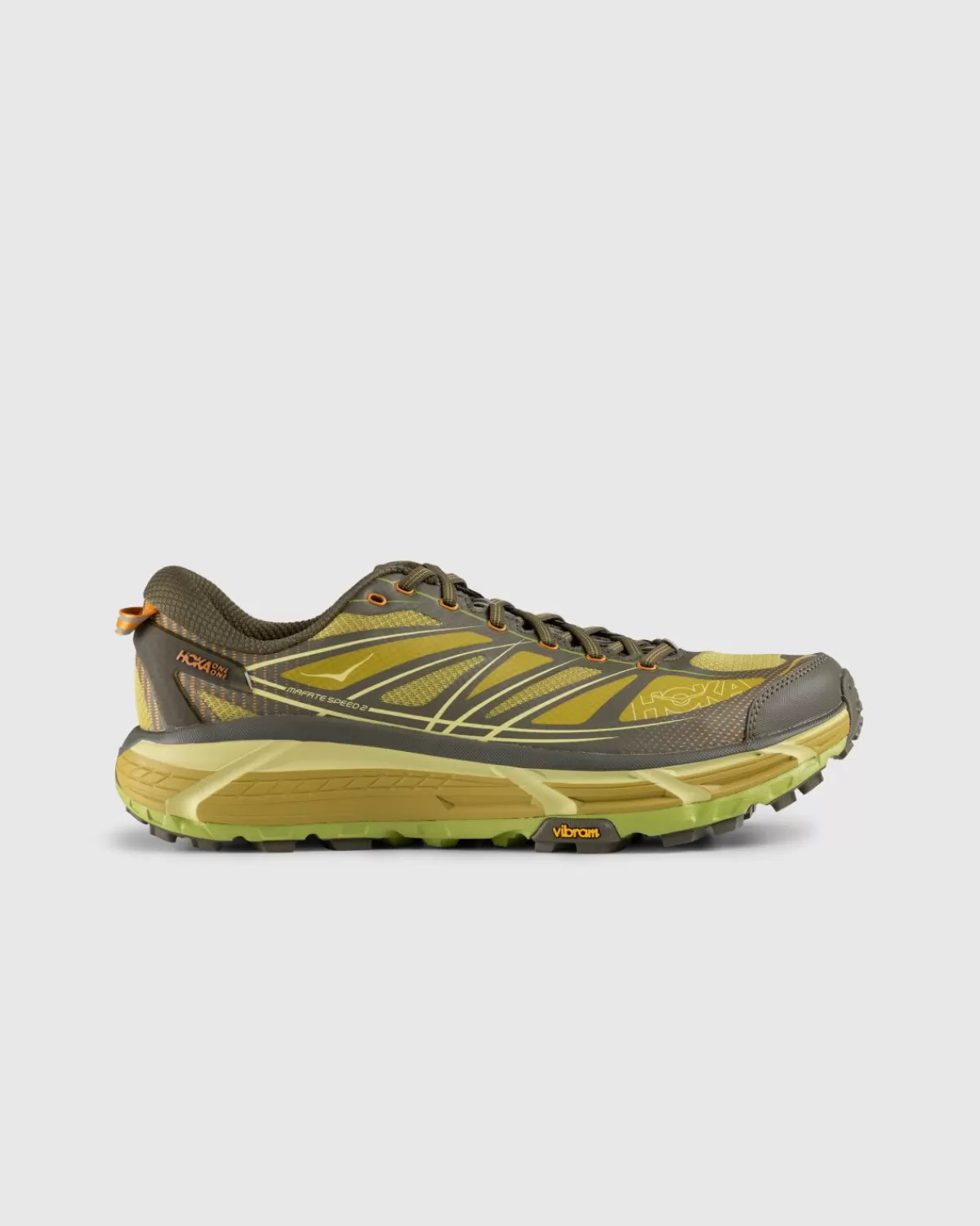 HOKA Mafate Speed 2 Donker Olijf/Gouden Korstmos Store