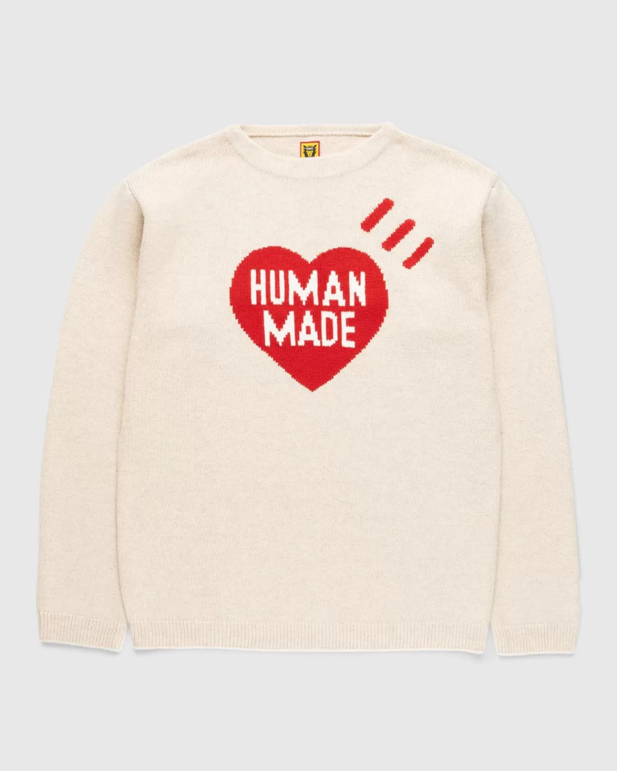 Gebreide Kleding^Human Made Hartgebreide Trui Beige