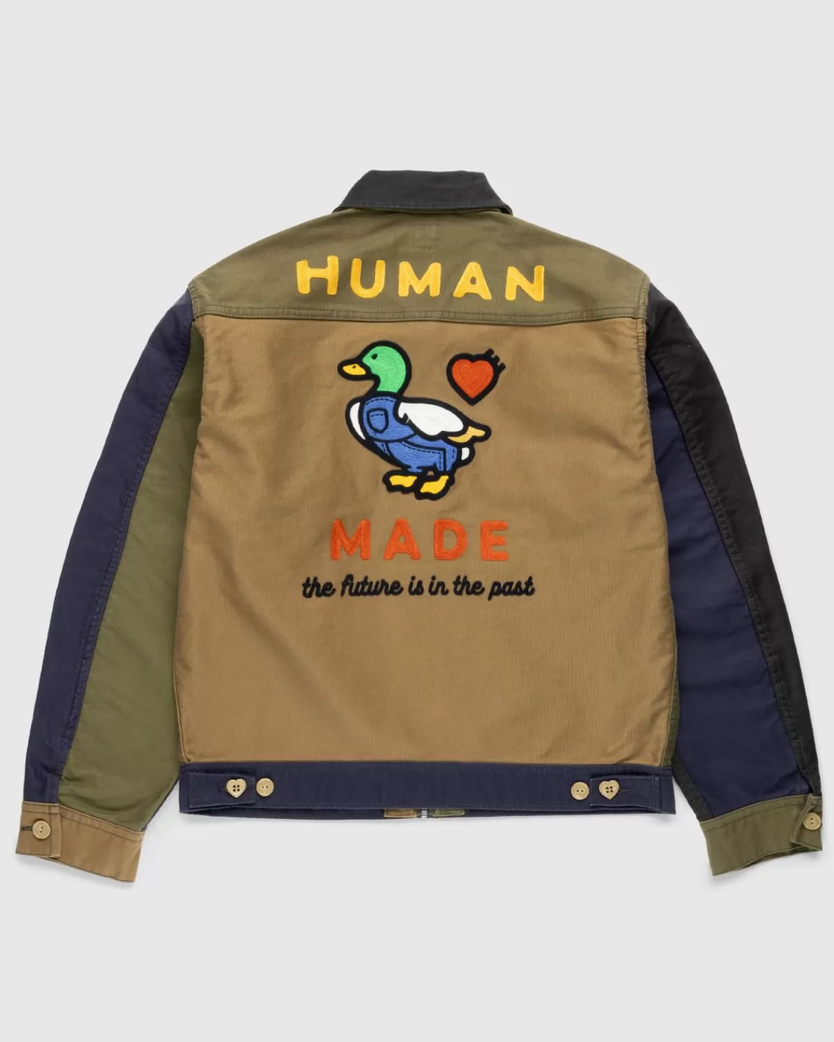 Bovenkleding^Human Made Werkjack Met Ritssluiting, Marineblauw