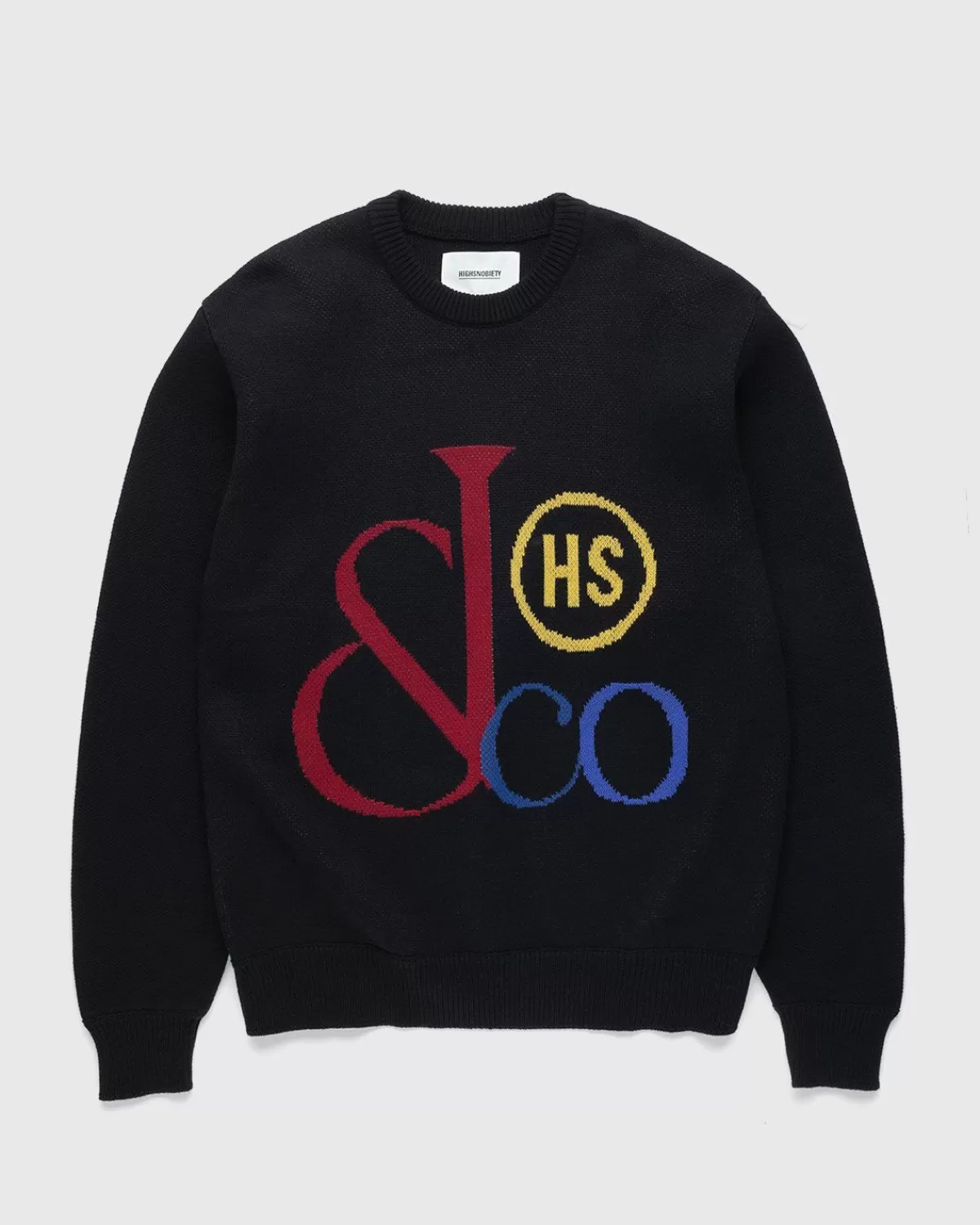 Jacob & Co. X Highsnobiety Logo Gebreide Trui Zwart Online