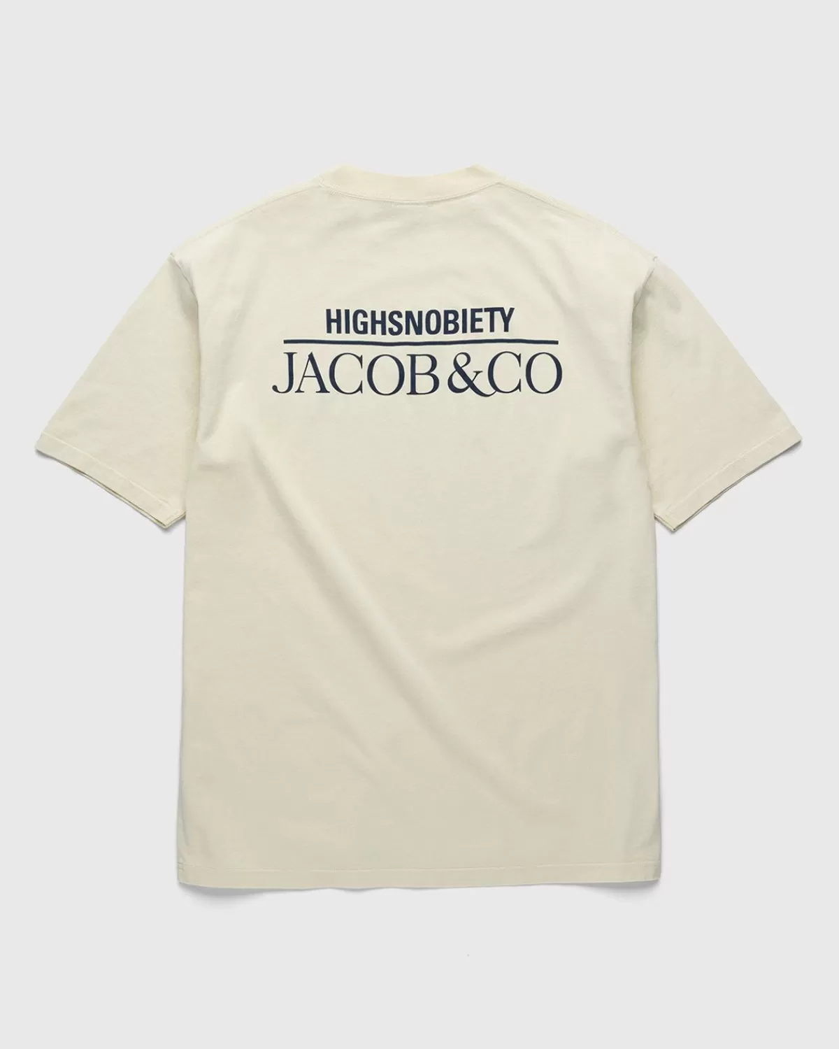 Jacob & Co. X Highsnobiety Zwaar Logo T-Shirt Beige Sale