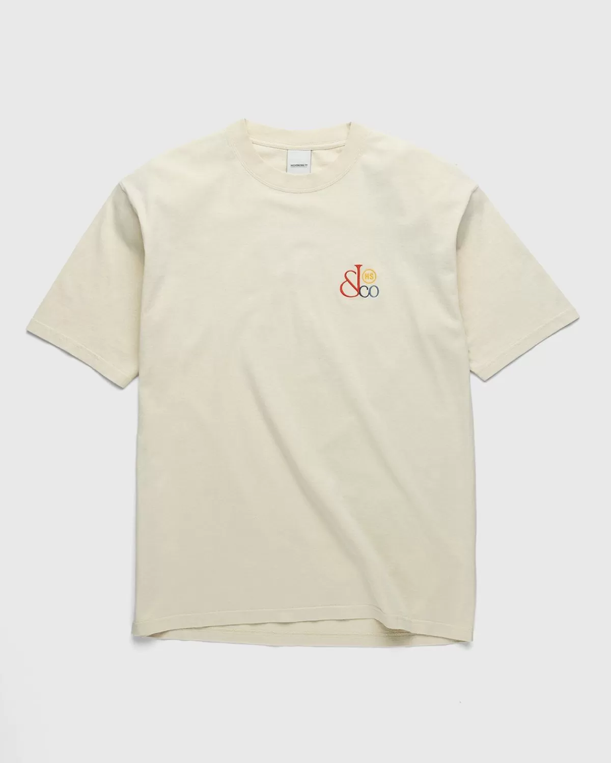 Jacob & Co. X Highsnobiety Zwaar Logo T-Shirt Beige Sale