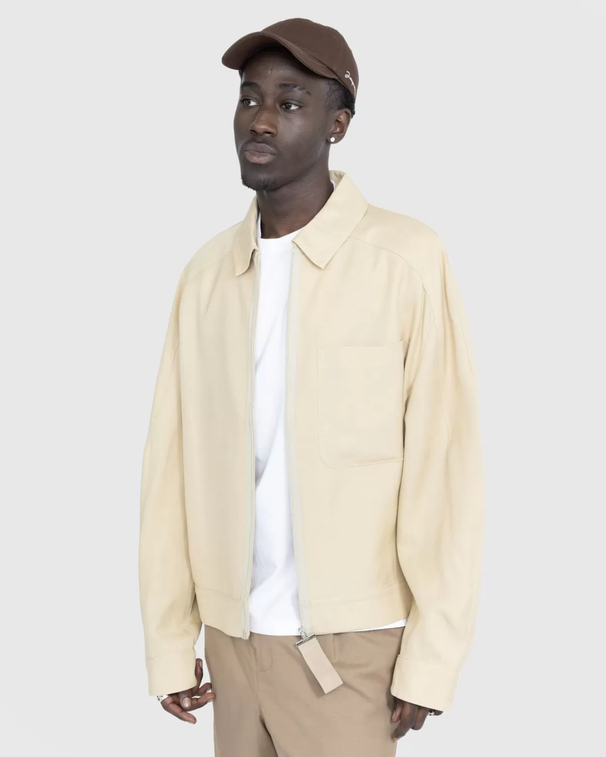 Bovenkleding^JACQUEMUS Le Blouson Linu Beige