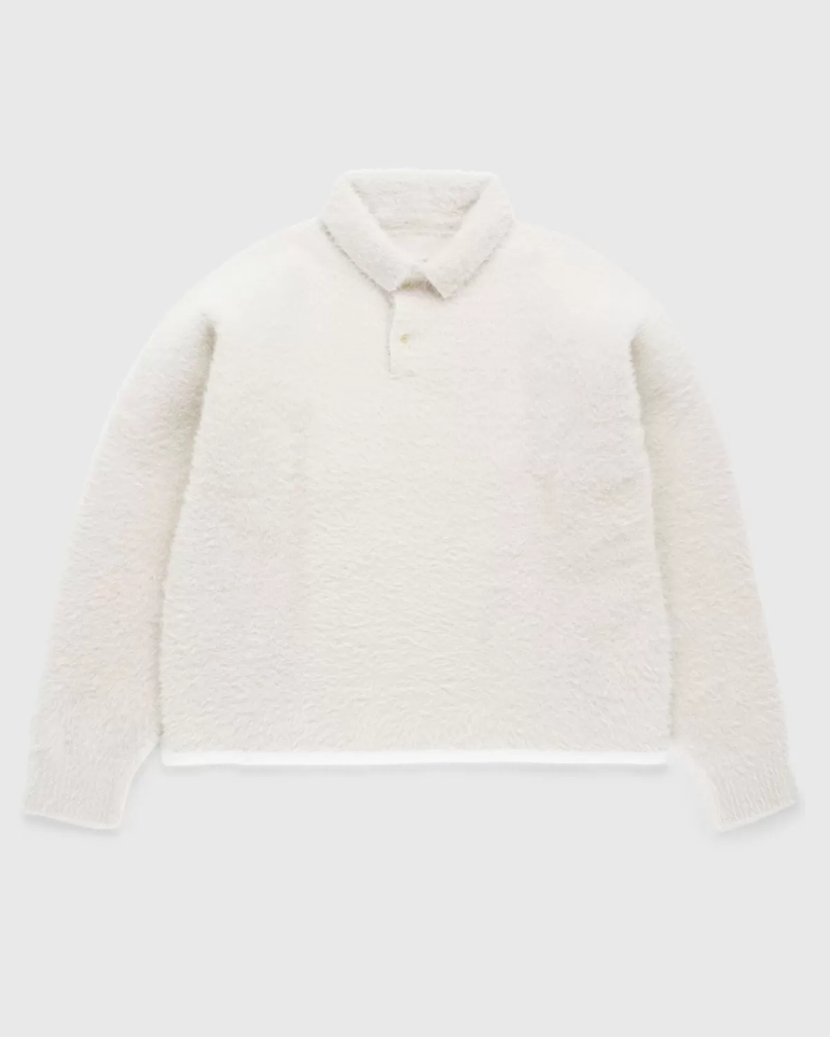 Overhemden^JACQUEMUS Le Polo Neve Beige