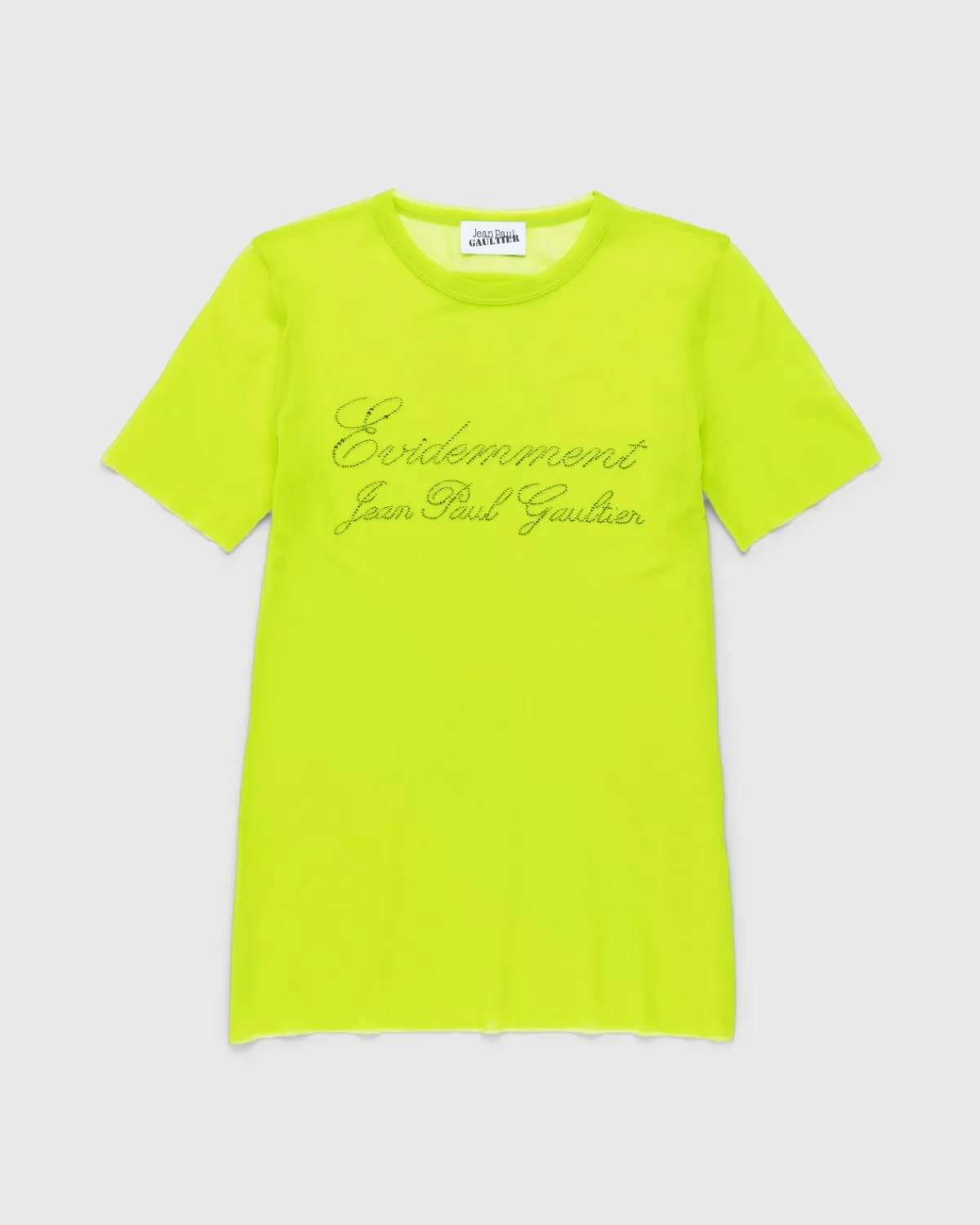 Jean Paul Gaultier Evidemment T-Shirt Van Tule Limoengroen Best Sale