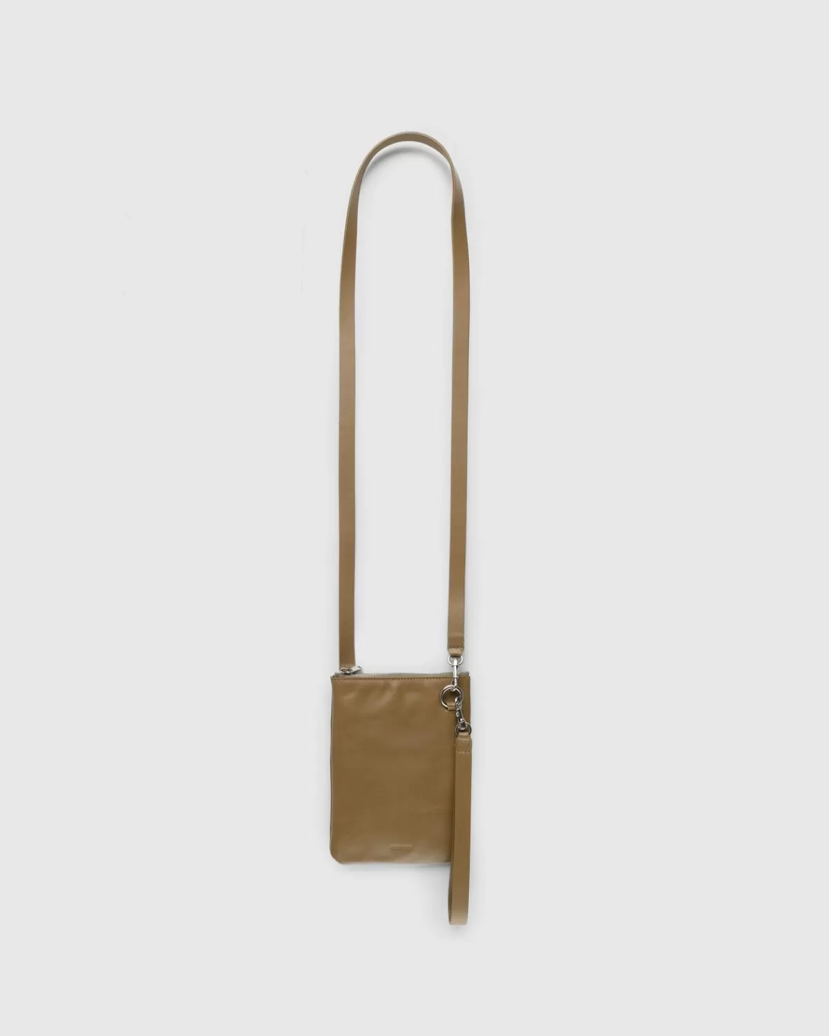 Jil Sander Leren Etui Ketting Bruin Store