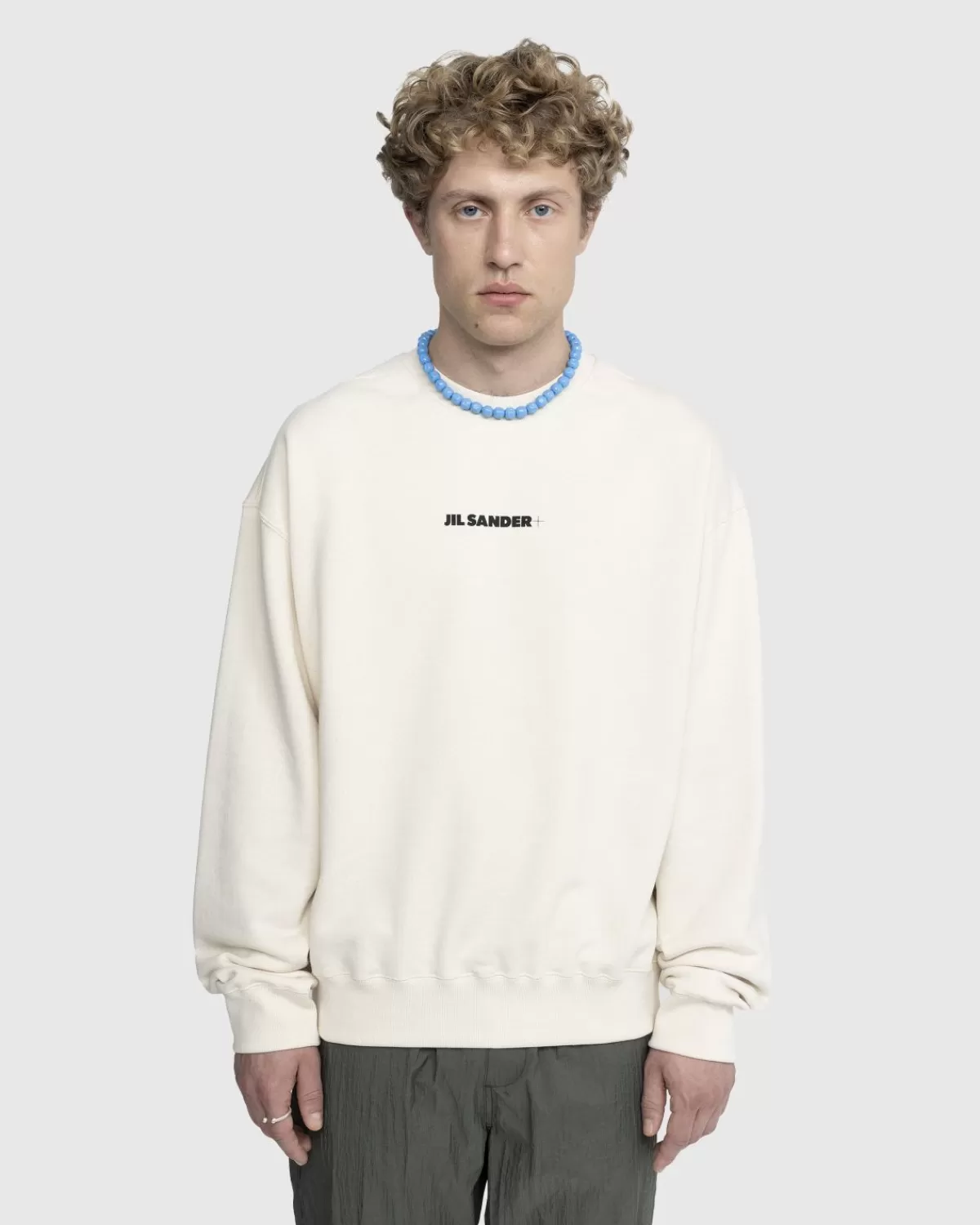 Jil Sander Logo Sweatshirt Beige Shop