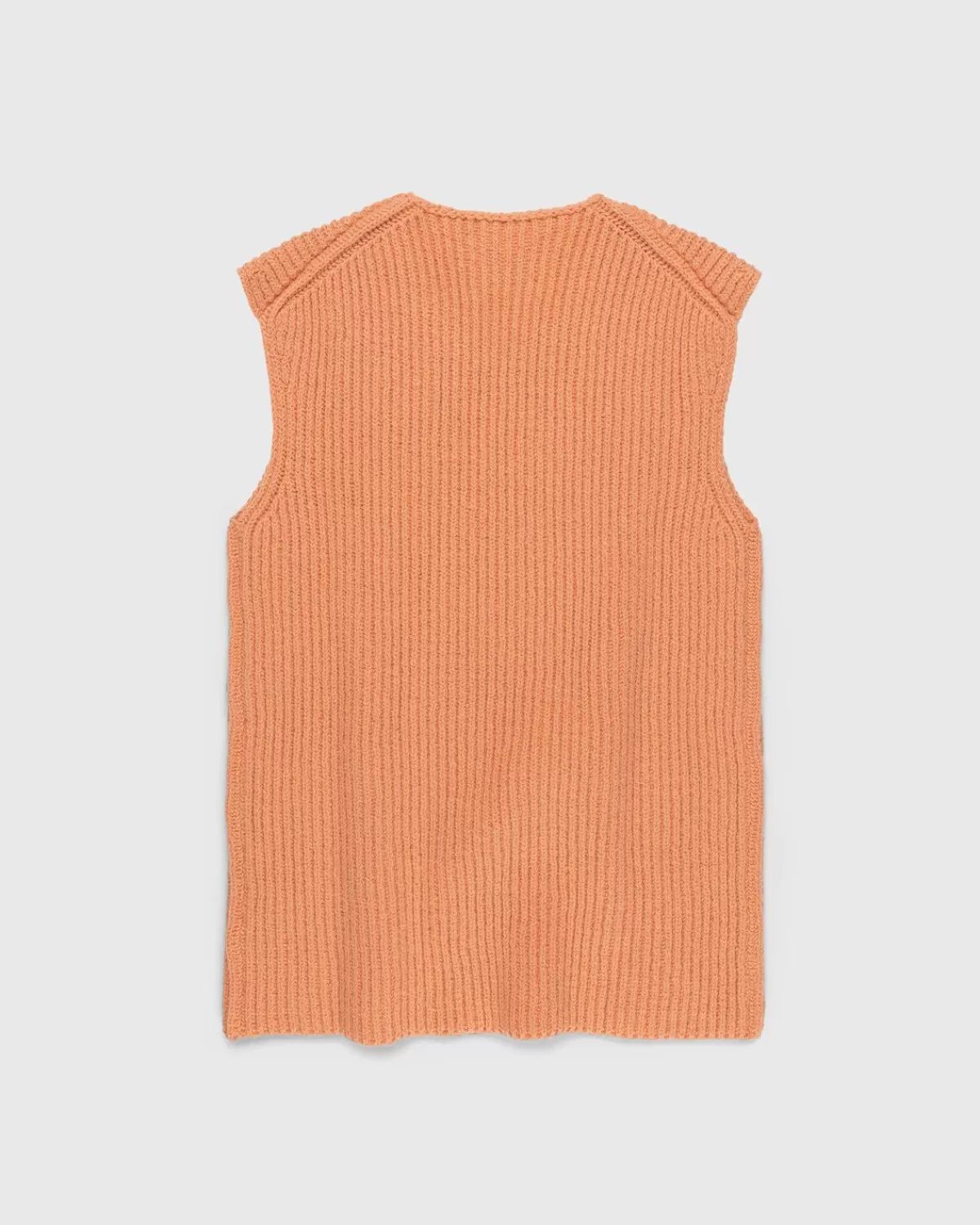 Gebreide Kleding^Jil Sander Ribgebreid Vest Oranje