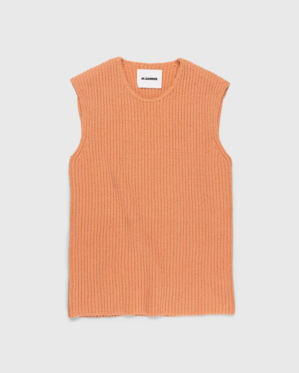 Gebreide Kleding^Jil Sander Ribgebreid Vest Oranje