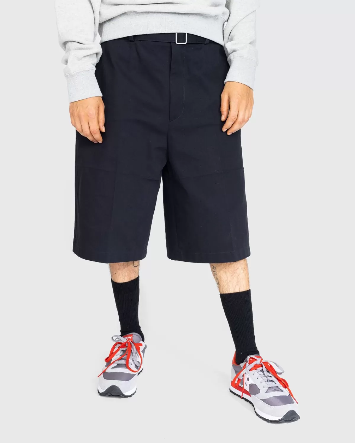 Korte Broek^Jil Sander Shorts Met Riem Marine