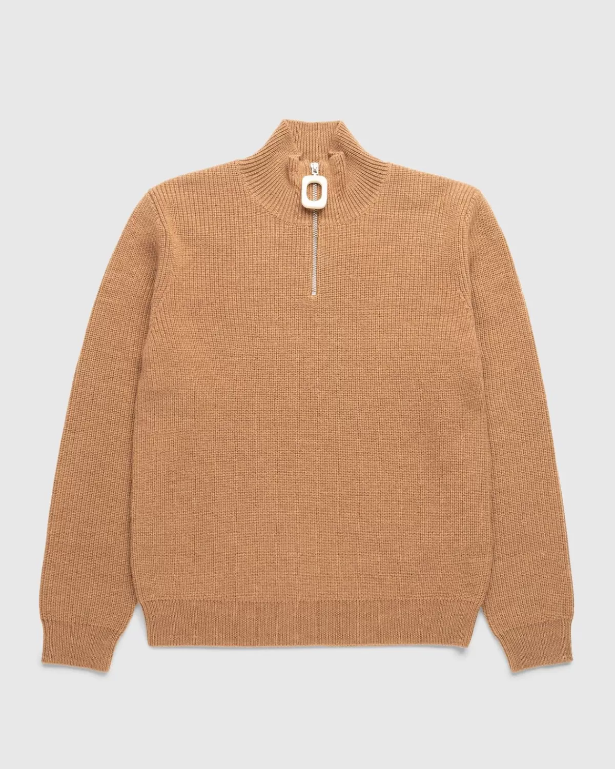 Gebreide Kleding^J.W. Anderson Jw Anderson Gebreide Trui Met Kwartrits Praline