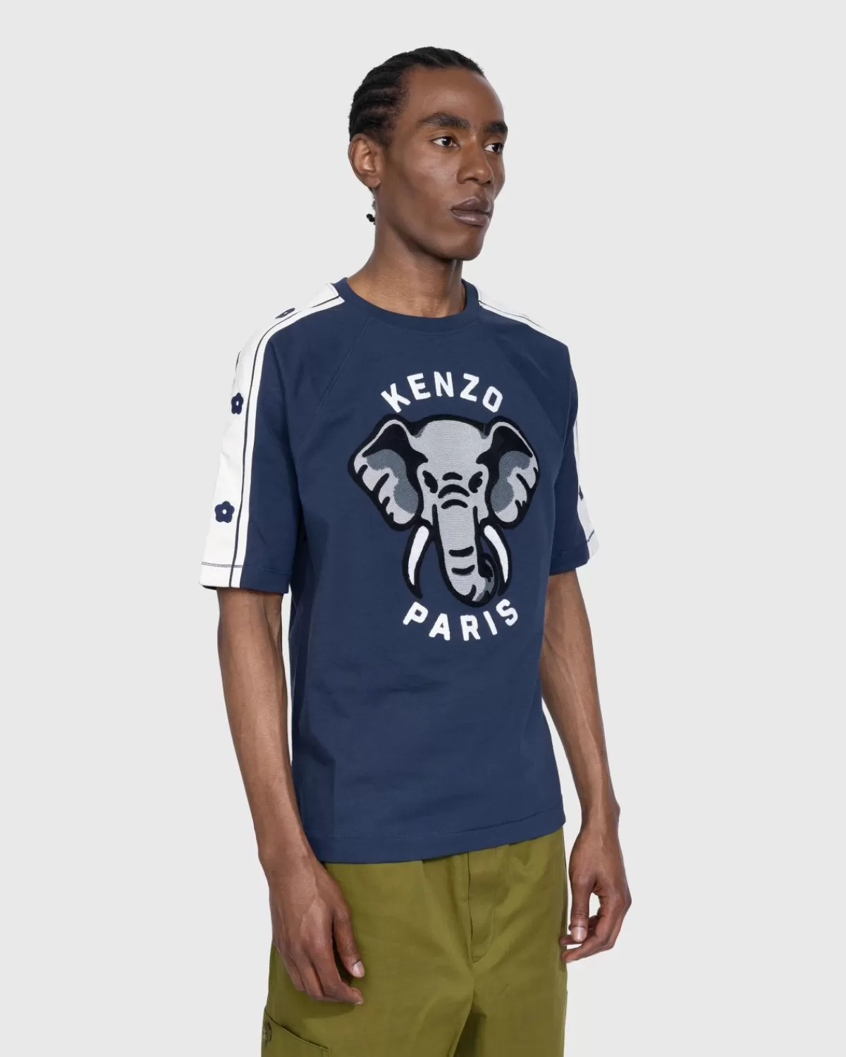 Kenzo Olifant Getailleerd T-Shirt Middernachtblauw Best