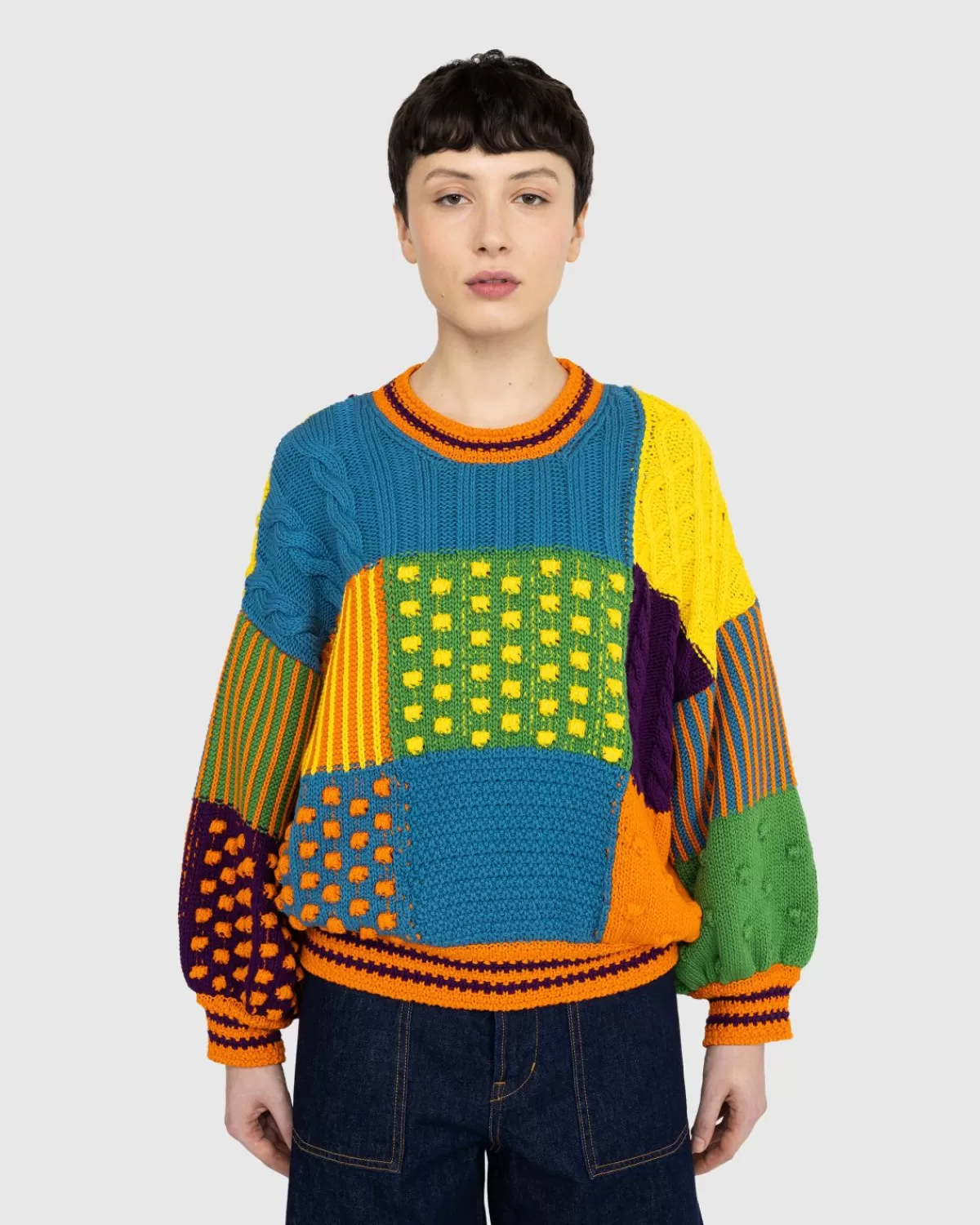 Gebreide Kleding^Kenzo Patchwork-Trui