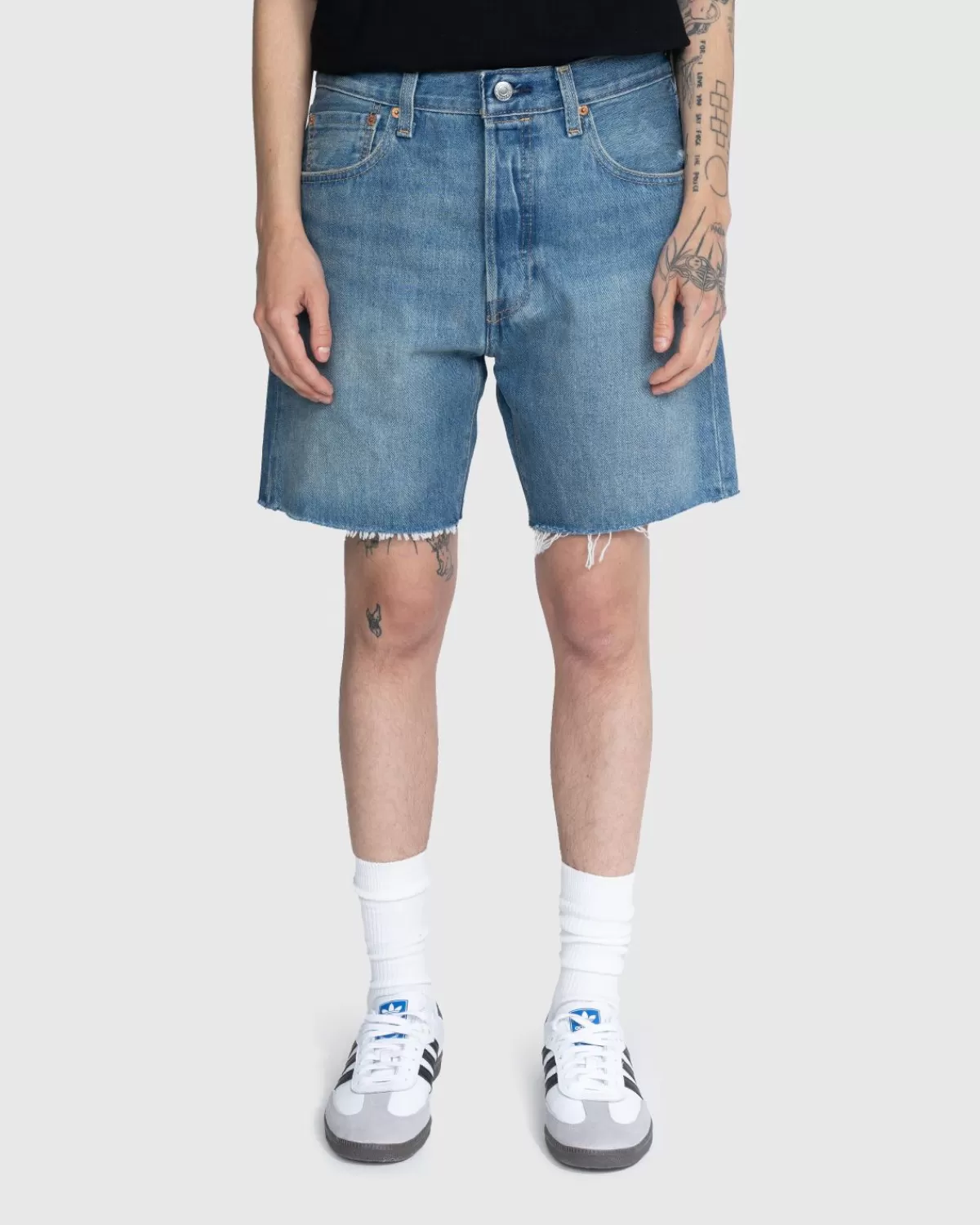 Korte Broek^Levi's 501 '93 Afgesneden Short Indigo Stonewash