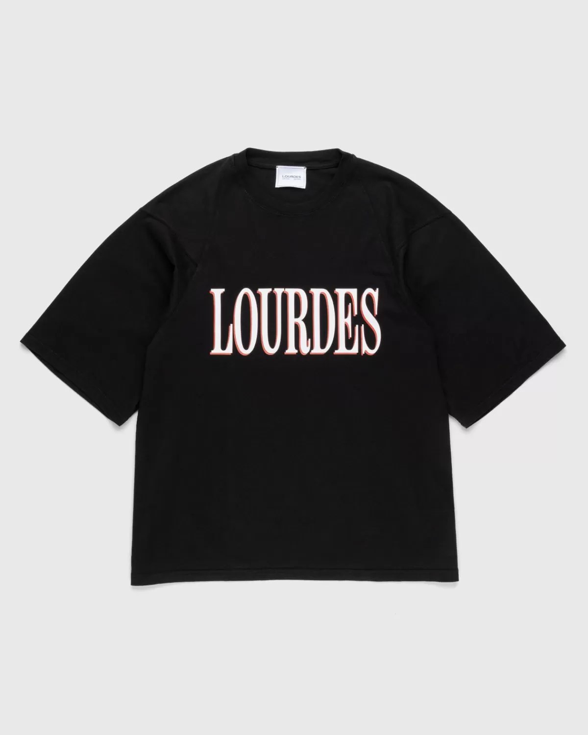 Lourdes New York Logo T-Shirt Zwart Discount