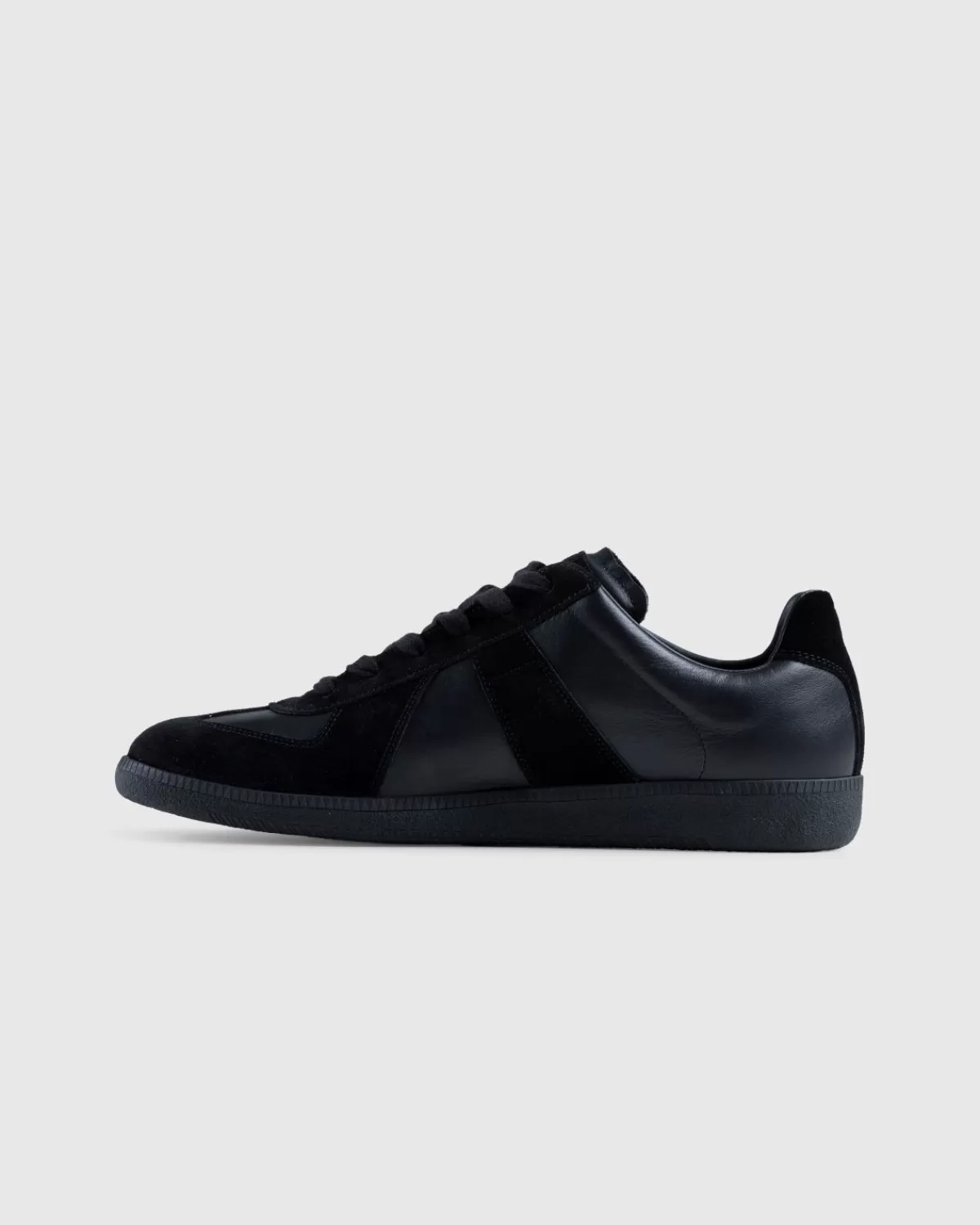 Maison Margiela Lederen Replica Sneakers Zwart Cheap