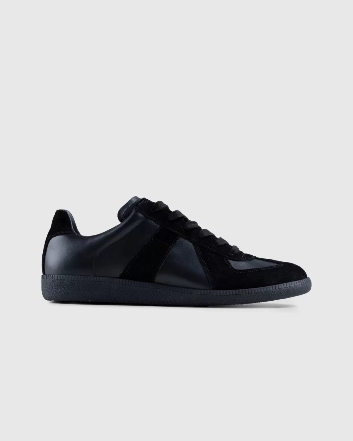 Maison Margiela Lederen Replica Sneakers Zwart Cheap