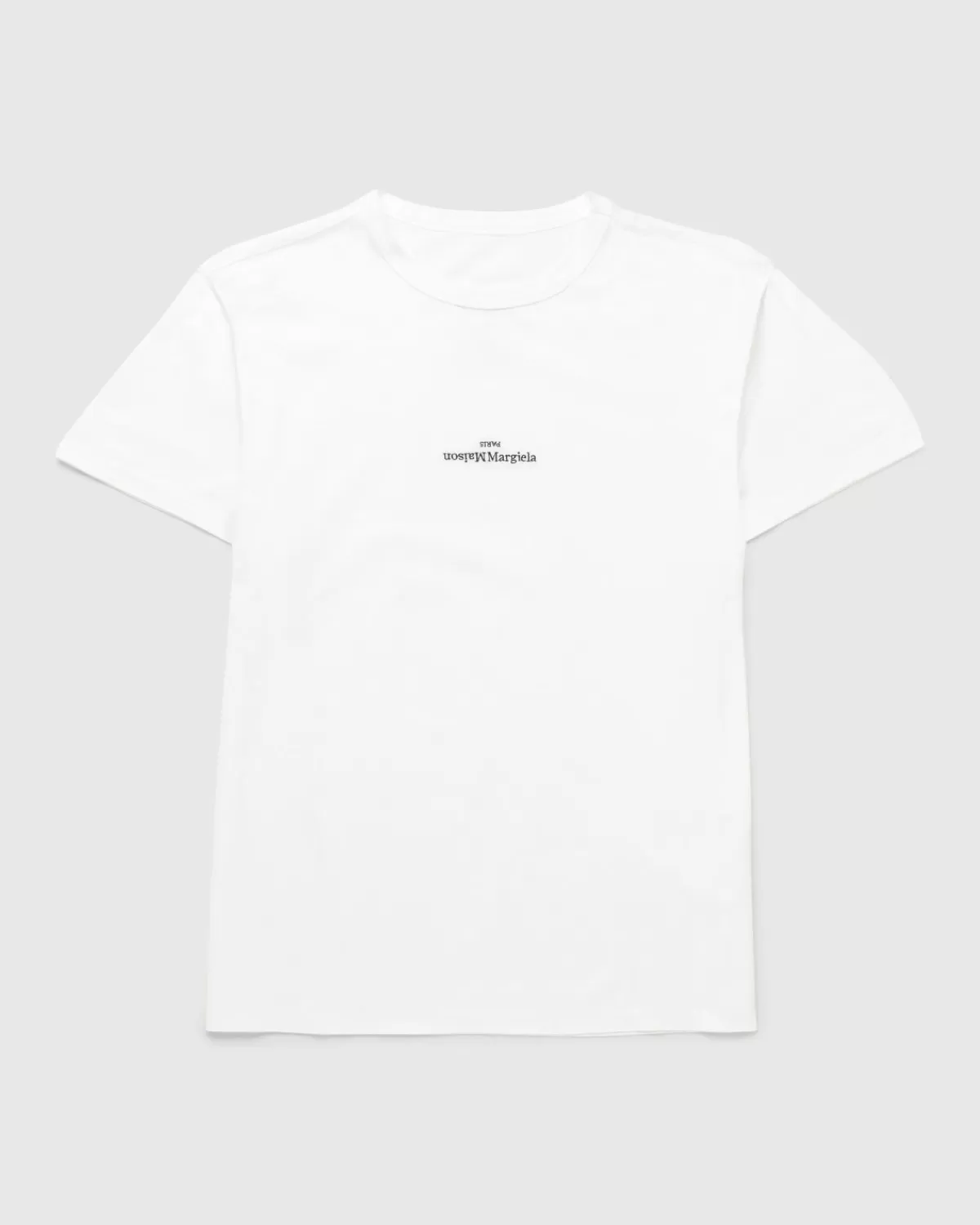 Maison Margiela Logo T-Shirt Wit Outlet