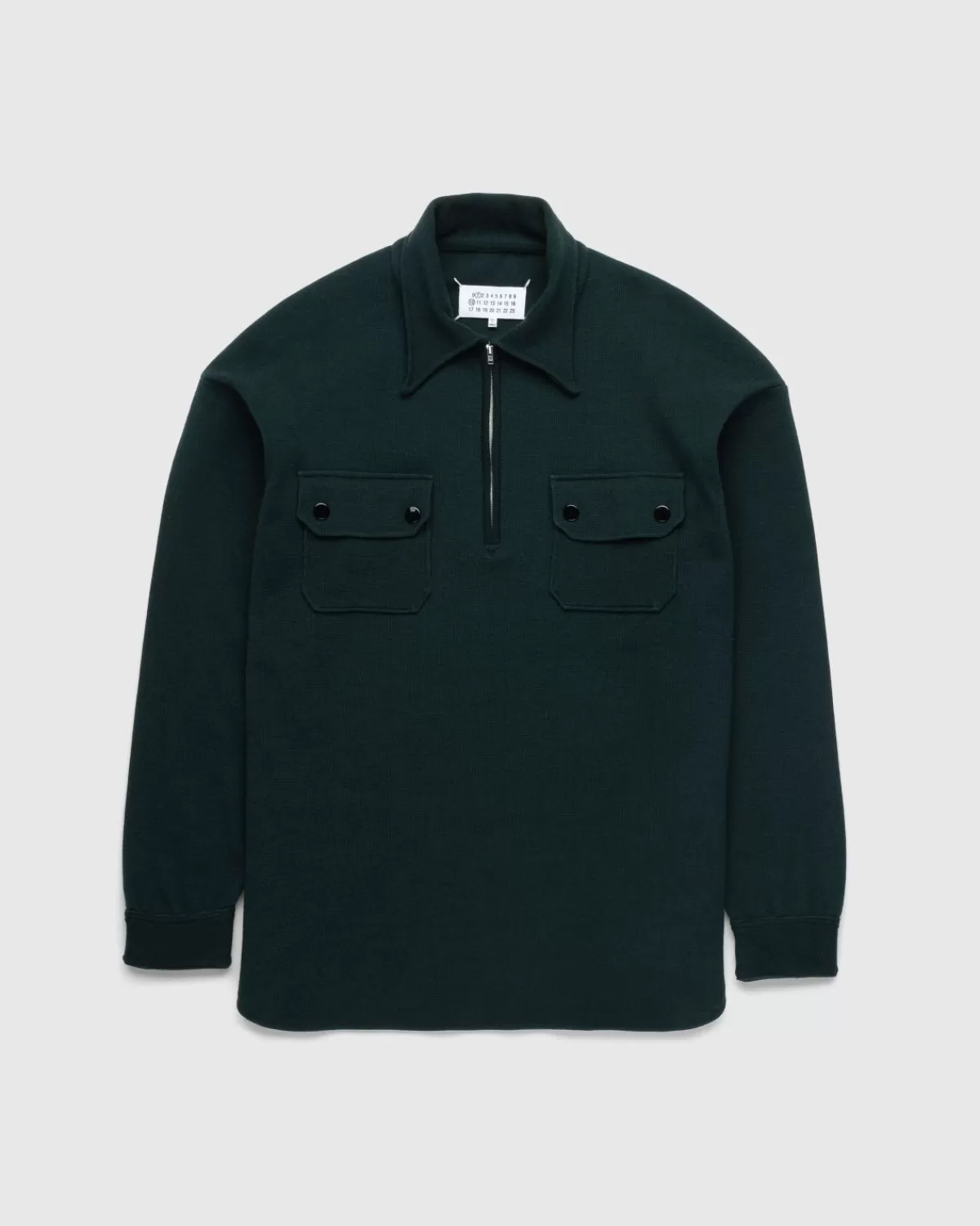 Overhemden^Maison Margiela Poloshirt Met Lange Mouwen Groen