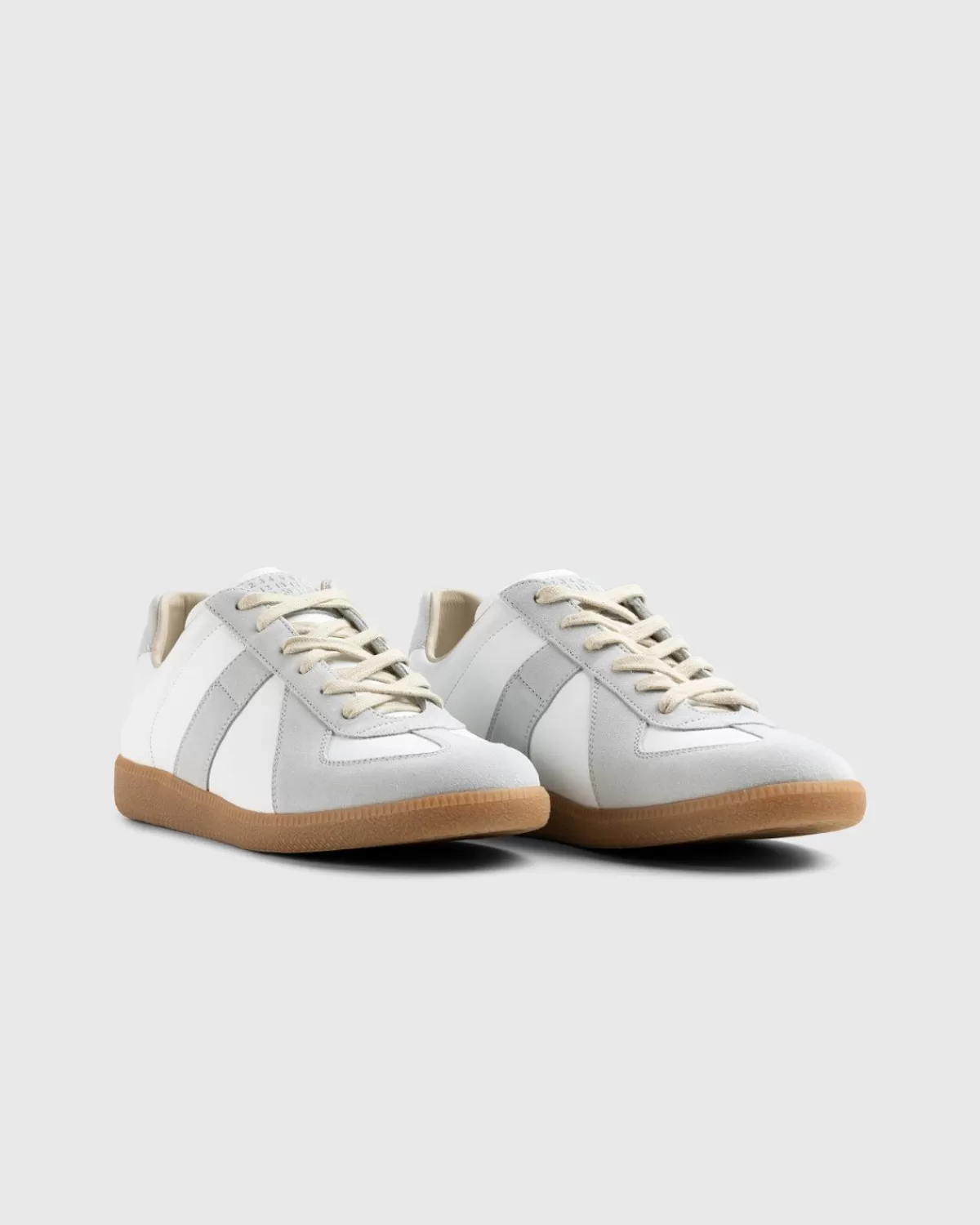 Maison Margiela Replica-Sneakers Van Kalfsleer Lichtgrijs Best