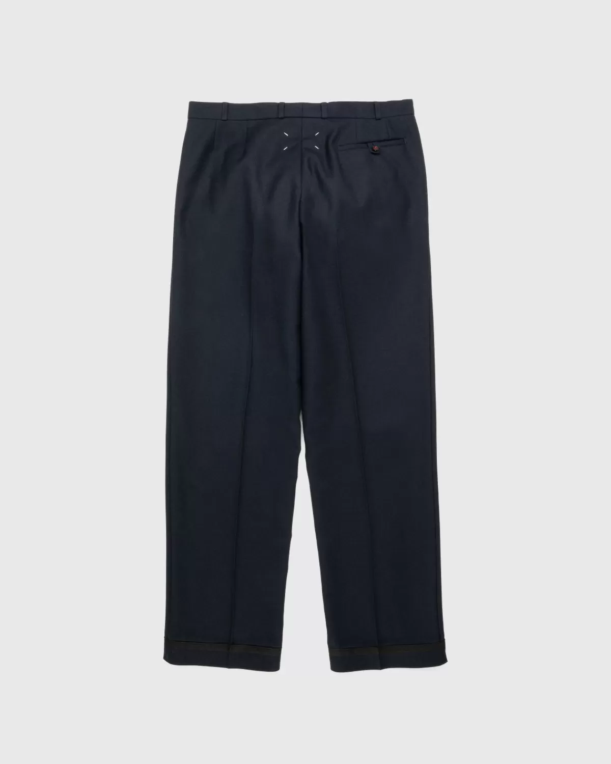 Broek^Maison Margiela Wollen Twill Broek Marine