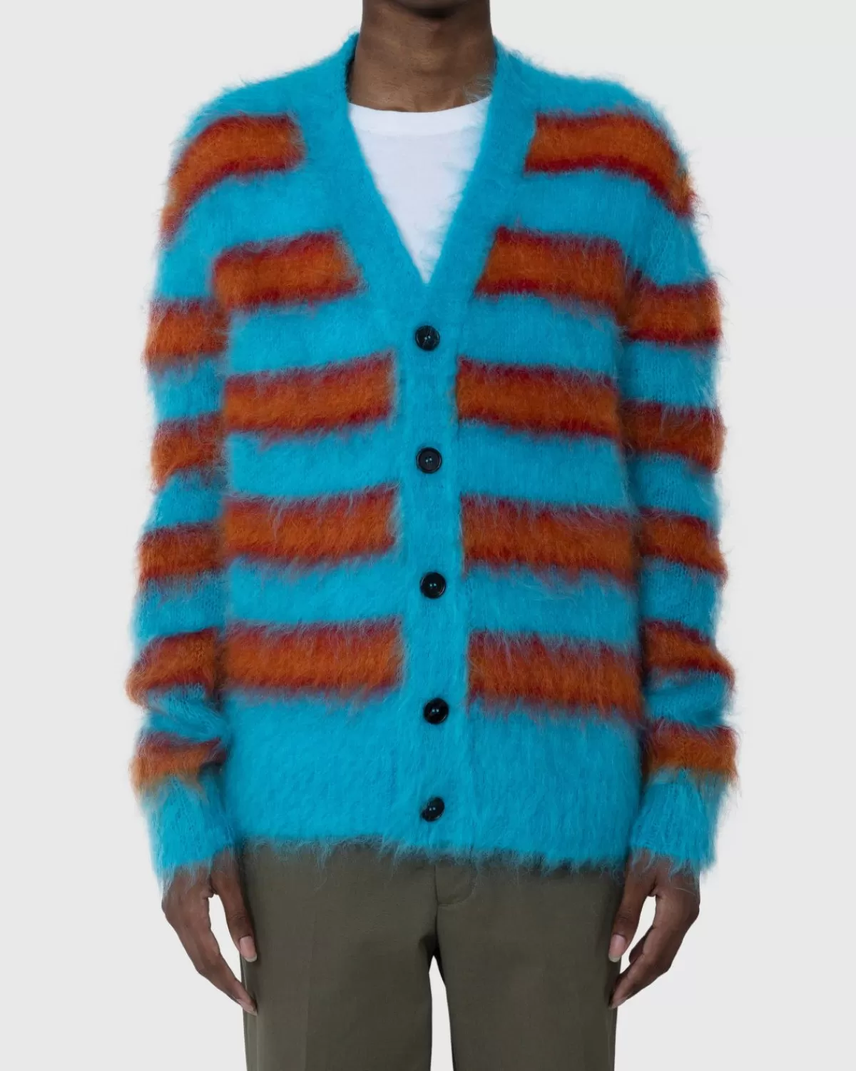 Gebreide Kleding^Marni Gestreept Mohair Vest Multi