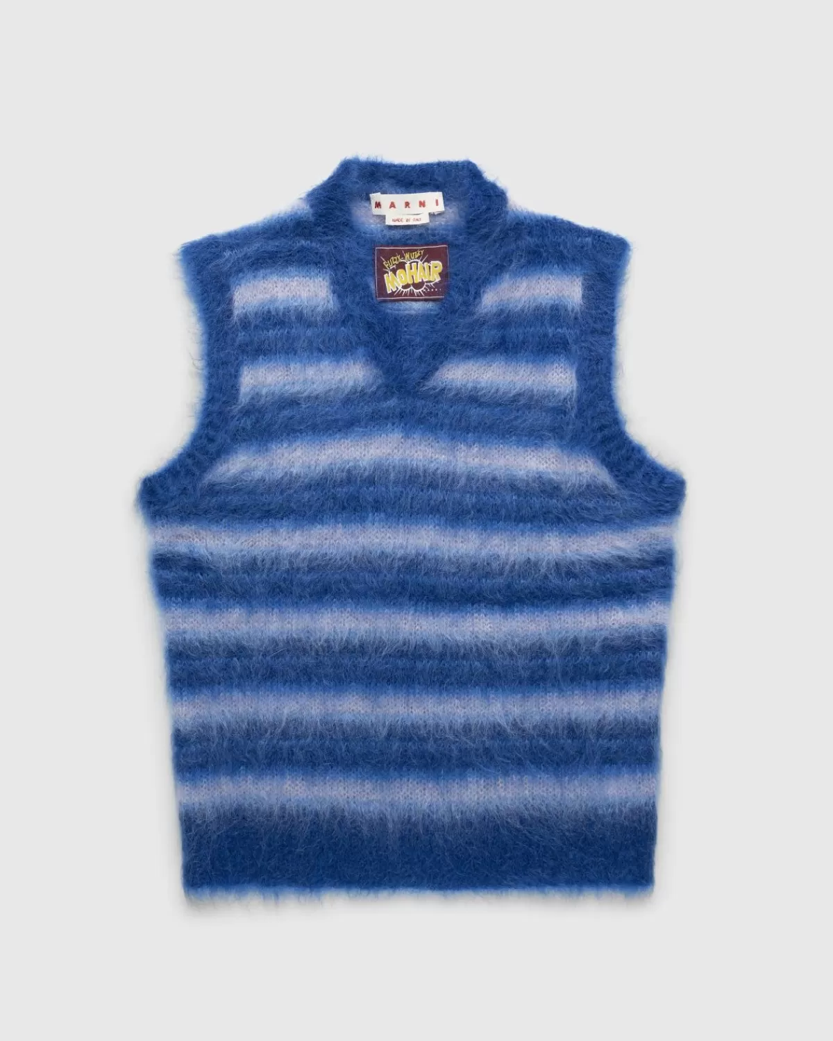 Gebreide Kleding^Marni Gestreept V-Hals Sweatervest Blauw