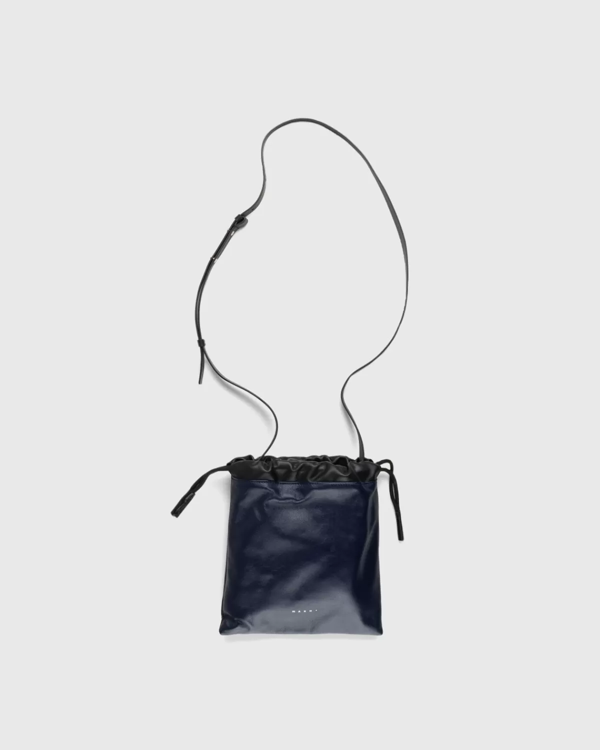 Marni Schoudertas Met Trekkoord Blauw Shop