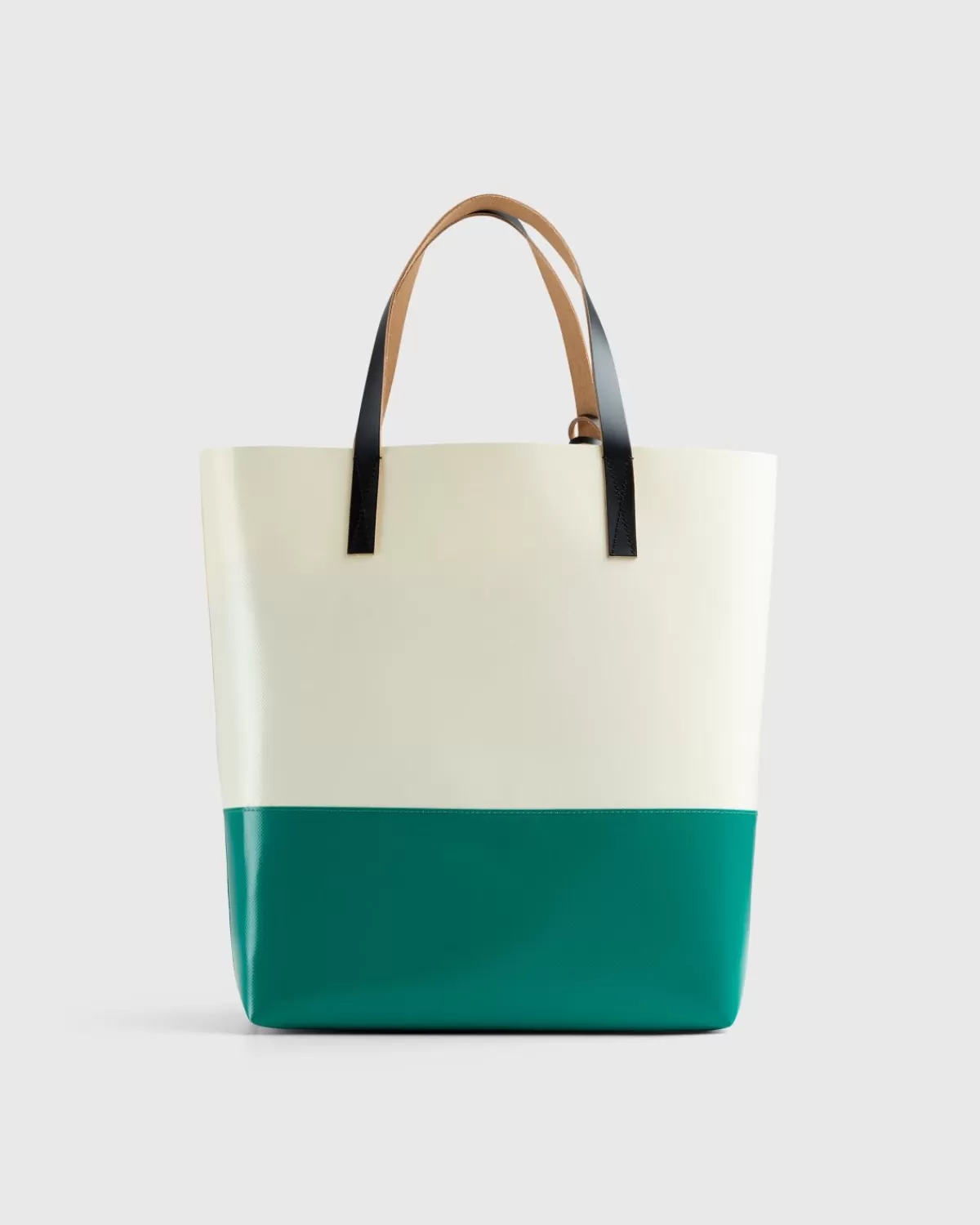 Marni Tribeca Tweekleurige Draagtas Wit/Groen Best