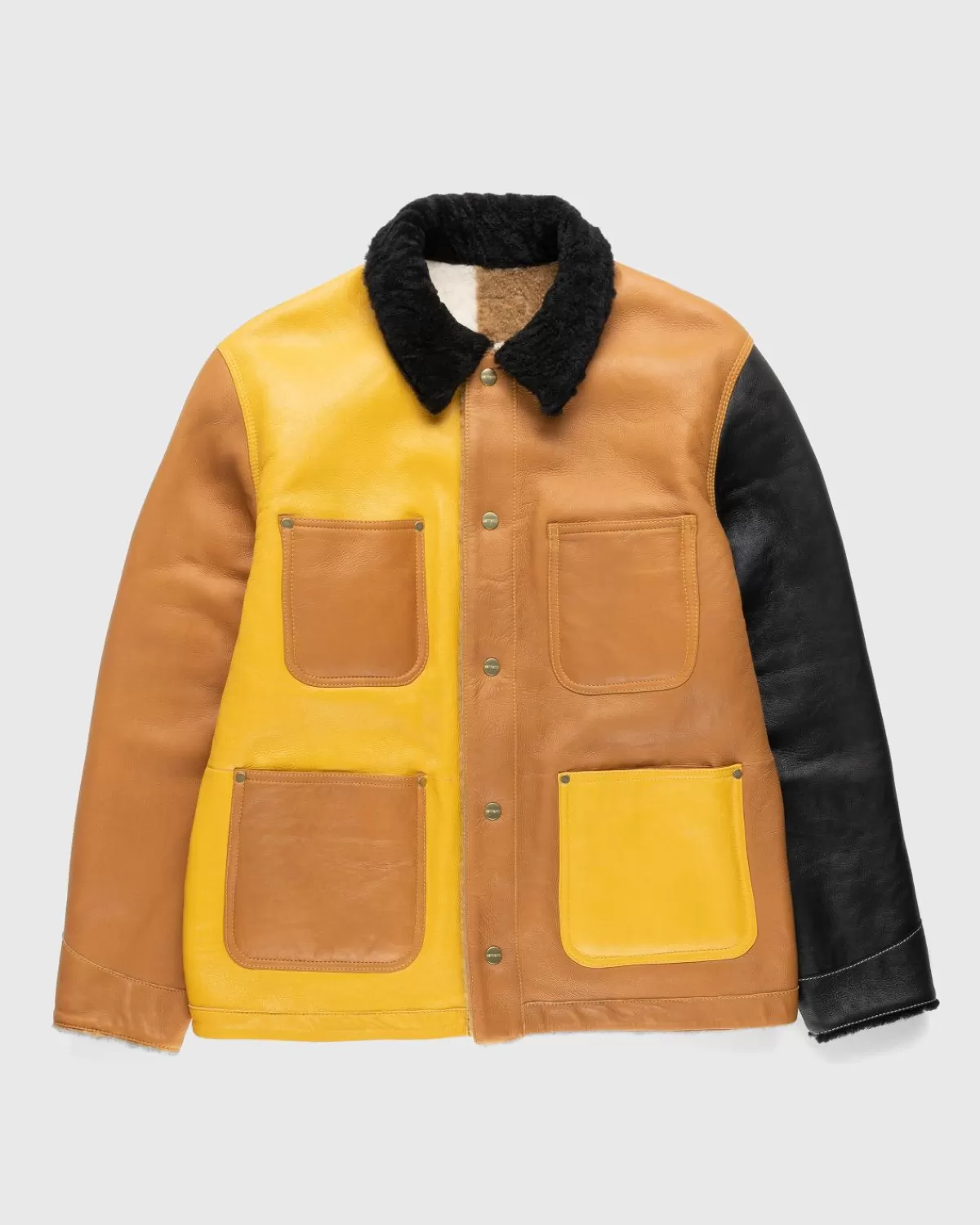 Bovenkleding^Marni X Carhartt Wip Omkeerbare Shearling Jas Bruin