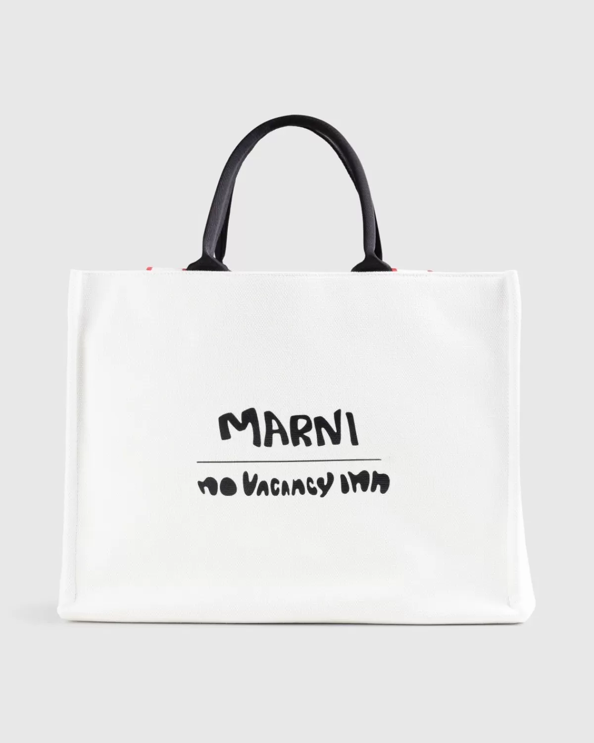 Marni X No Vacancy Inn Bey Tote Bag Shell/Zwart New