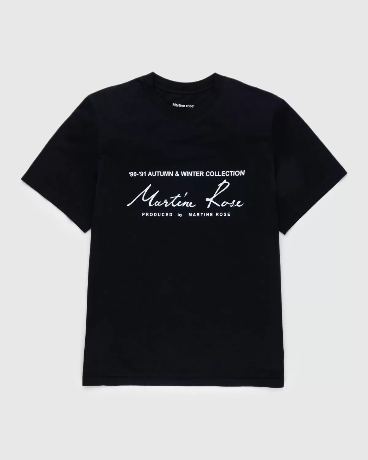 Martine Rose Klassiek S/S T-Shirt Zwart Store