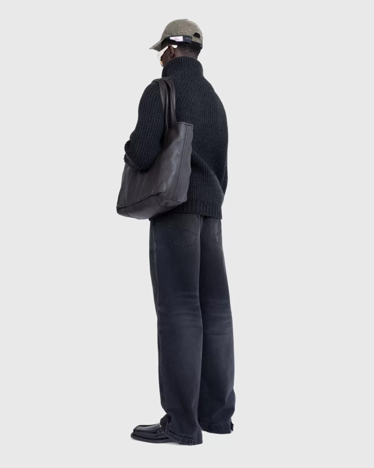Gebreide Kleding^Meta Campania Collective - Michel Overdreven Rib Kasjmier Weimaraner Grijs Met Halve Rits