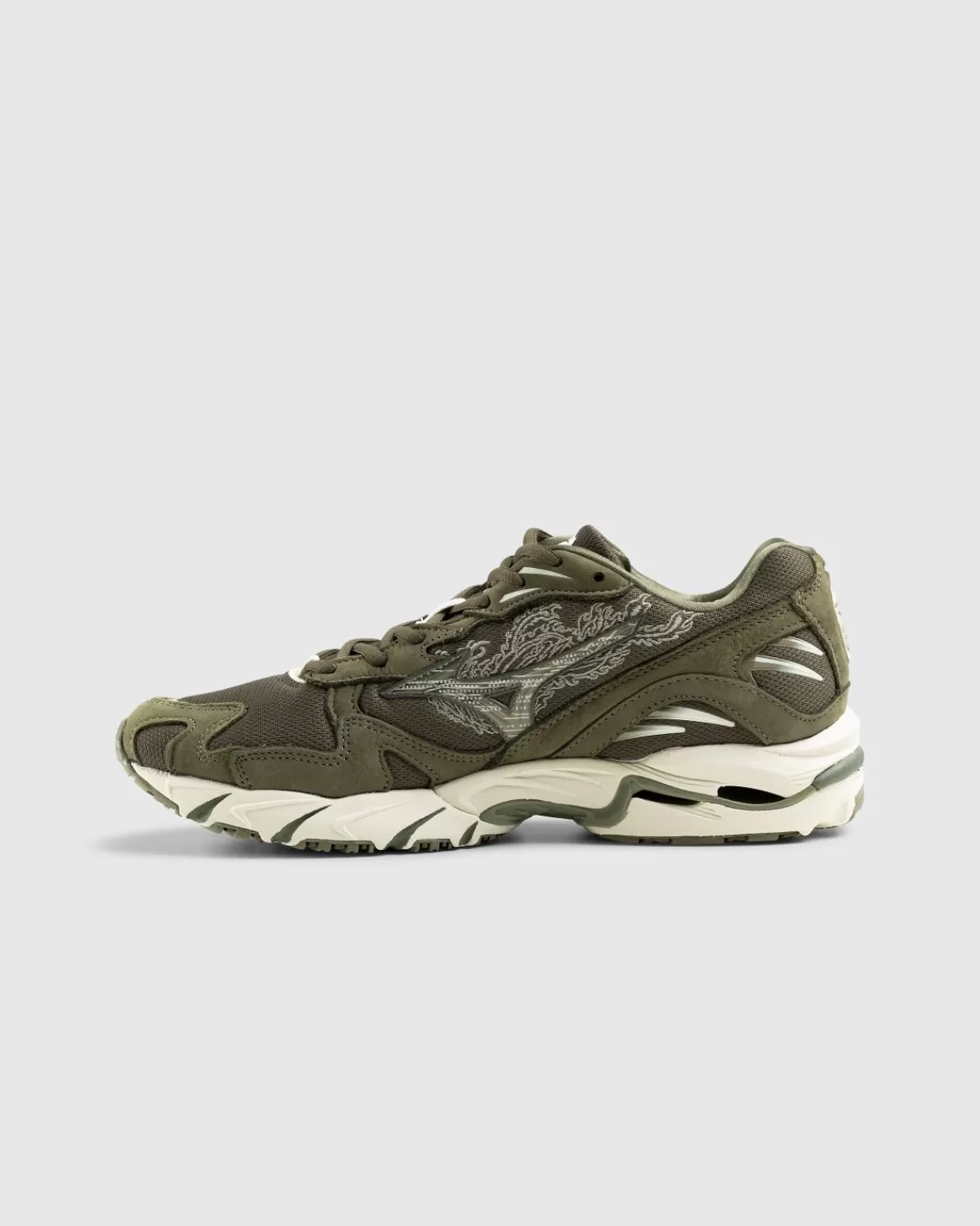 Mizuno X Maharishi Wave Rider 10 Olijfgroen Clearance