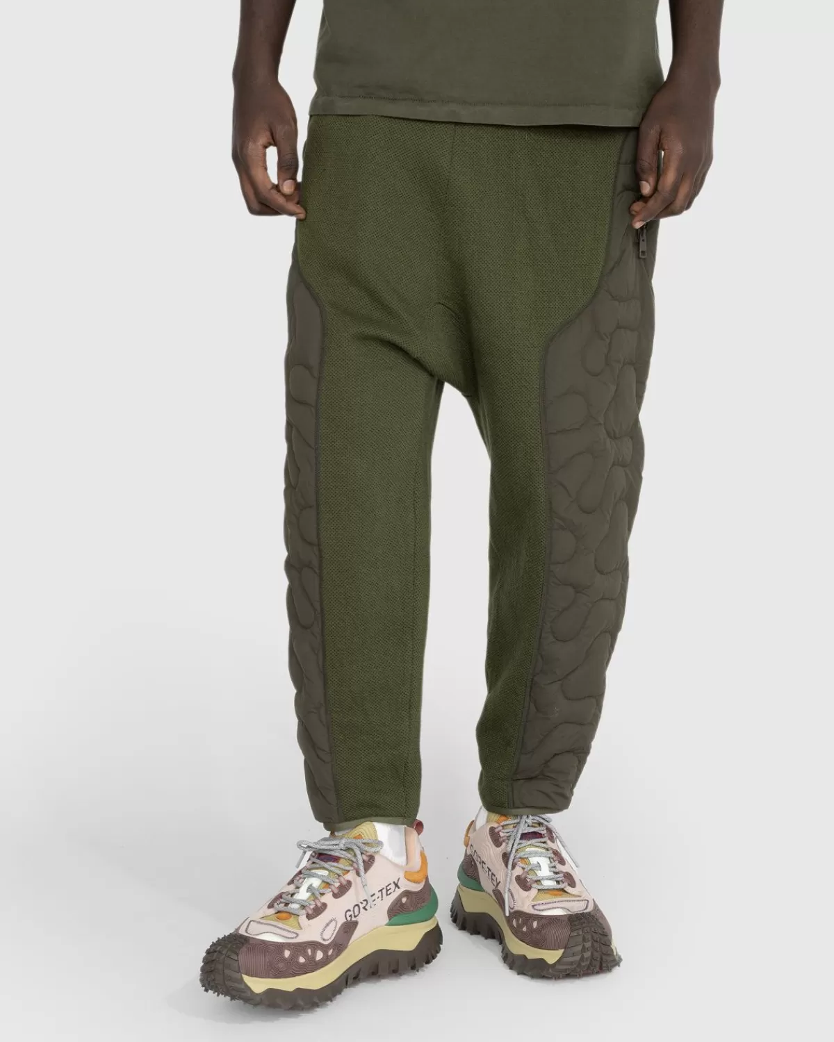 Broek^Moncler X Salehe Bembury Gevoerde Broek Groen