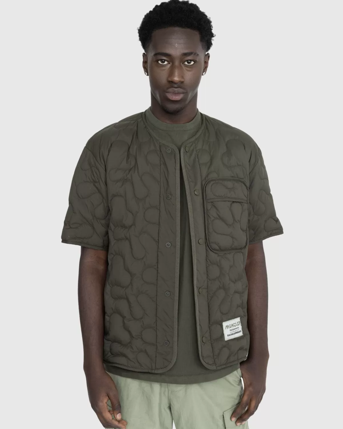 Bovenkleding^Moncler X Salehe Bembury Gewatteerd Shirt Groen