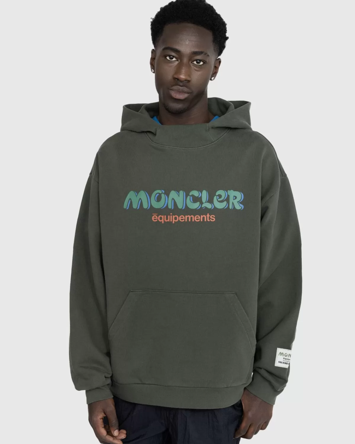 Gebreide Kleding^Moncler X Salehe Bembury Logo Hoodie Groen