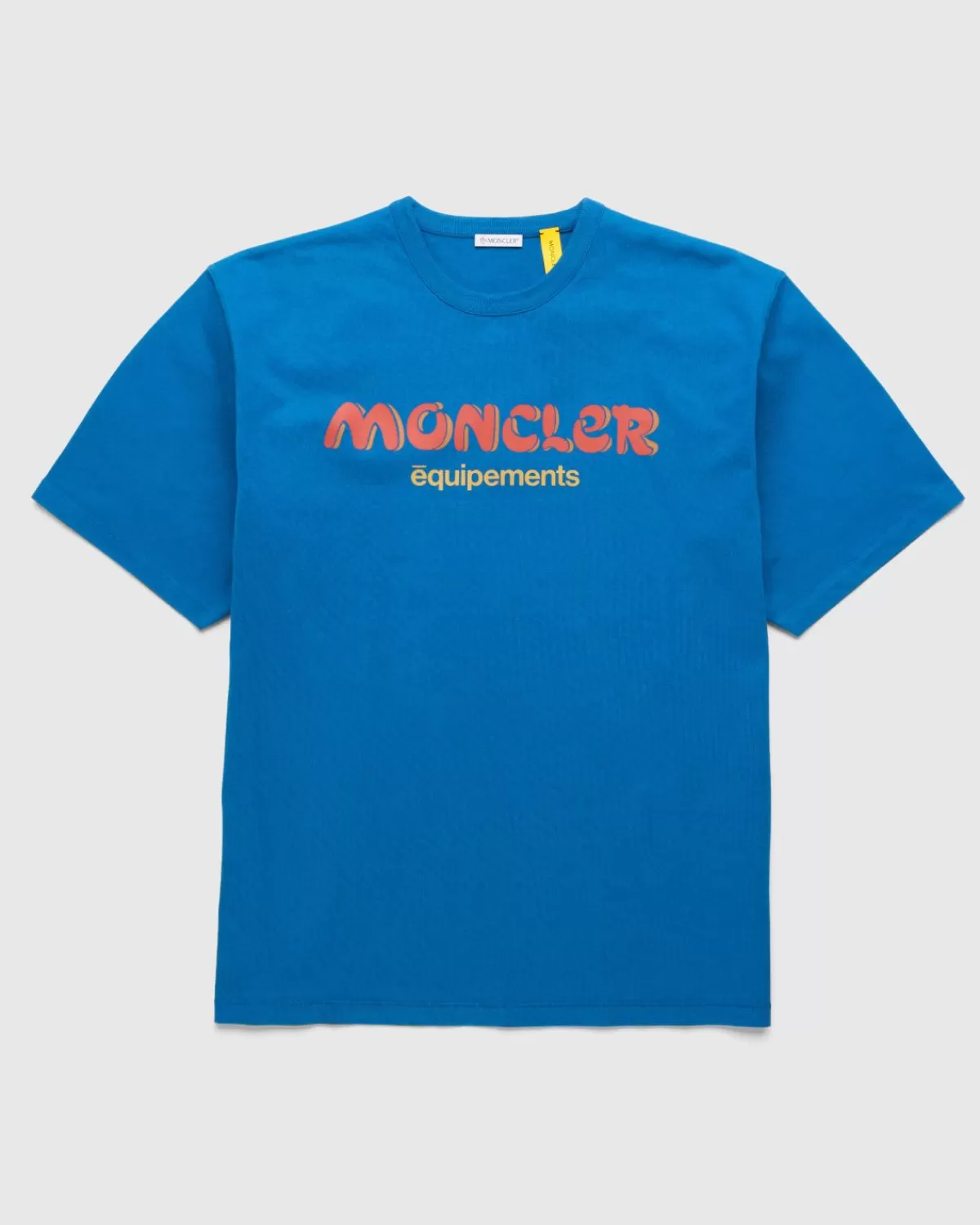 Moncler X Salehe Bembury Logo T-Shirt Blauw Flash Sale