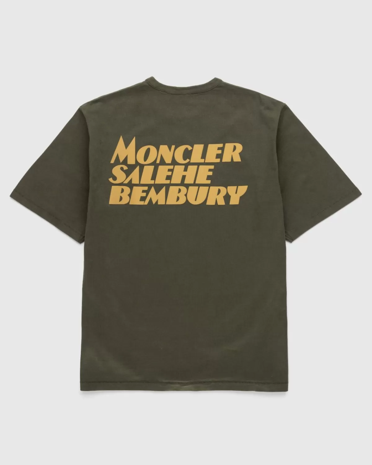 Moncler X Salehe Bembury Logo T-Shirt Groen Flash Sale