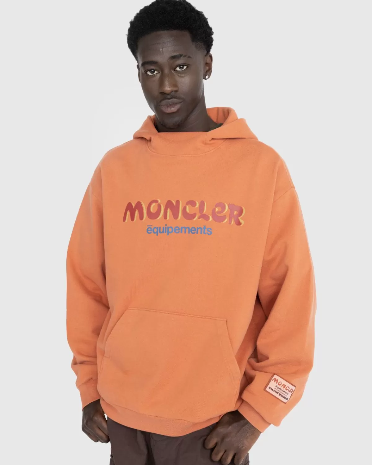 Gebreide Kleding^Moncler X Salehe Bembury Logo-Hoodie Beige