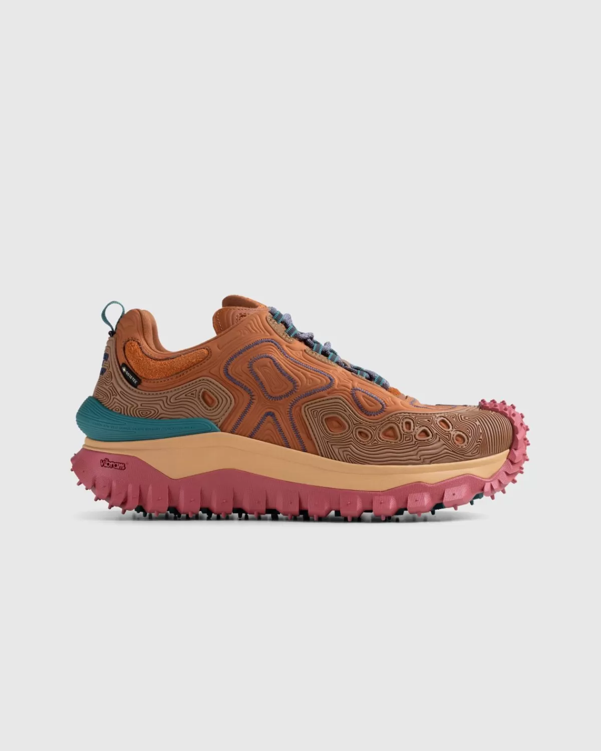 Moncler X Salehe Bembury Trailgrip Grain-Sneakers Oranje Online